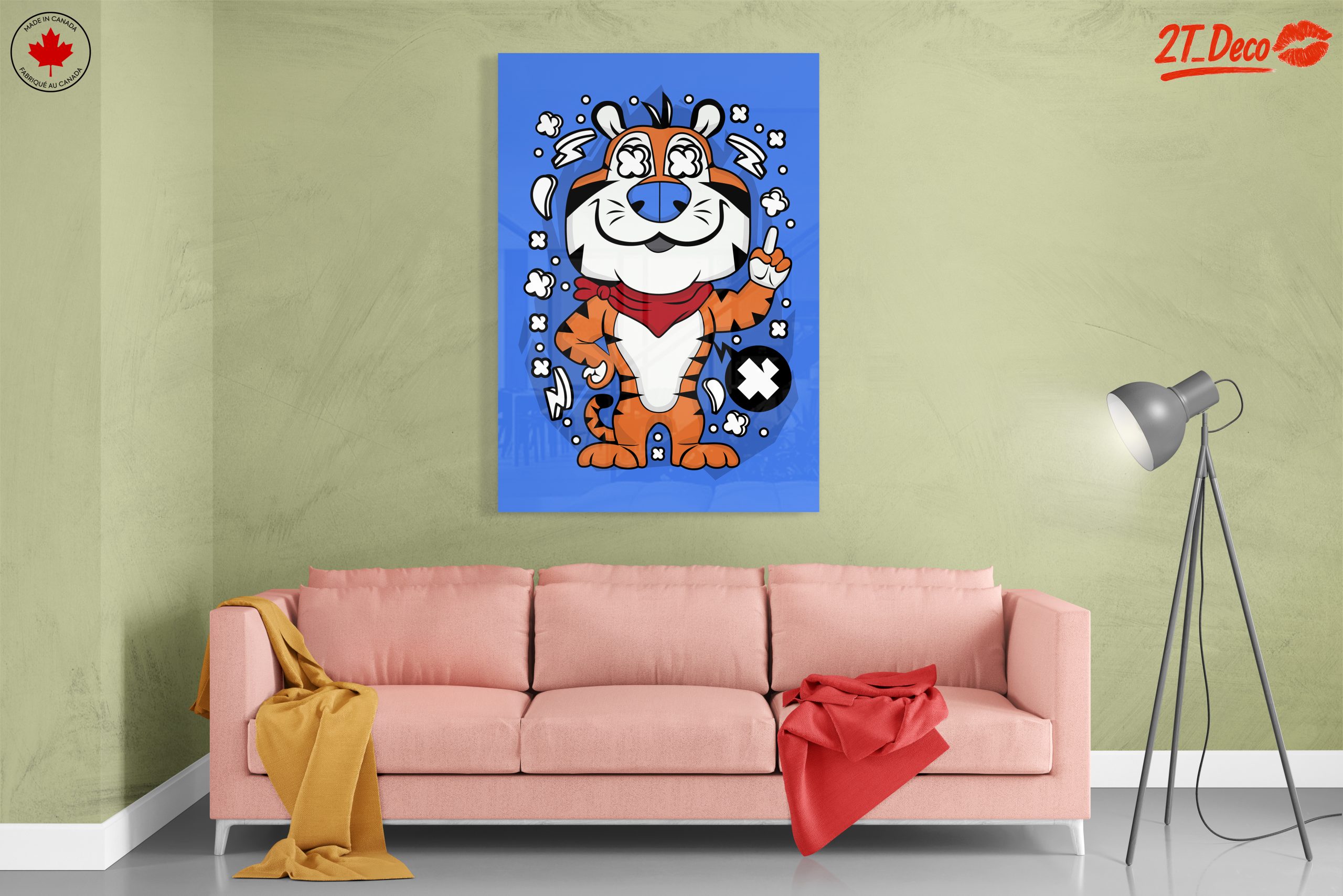 Playful Cartoon Tiger Character Illustration - Image 7