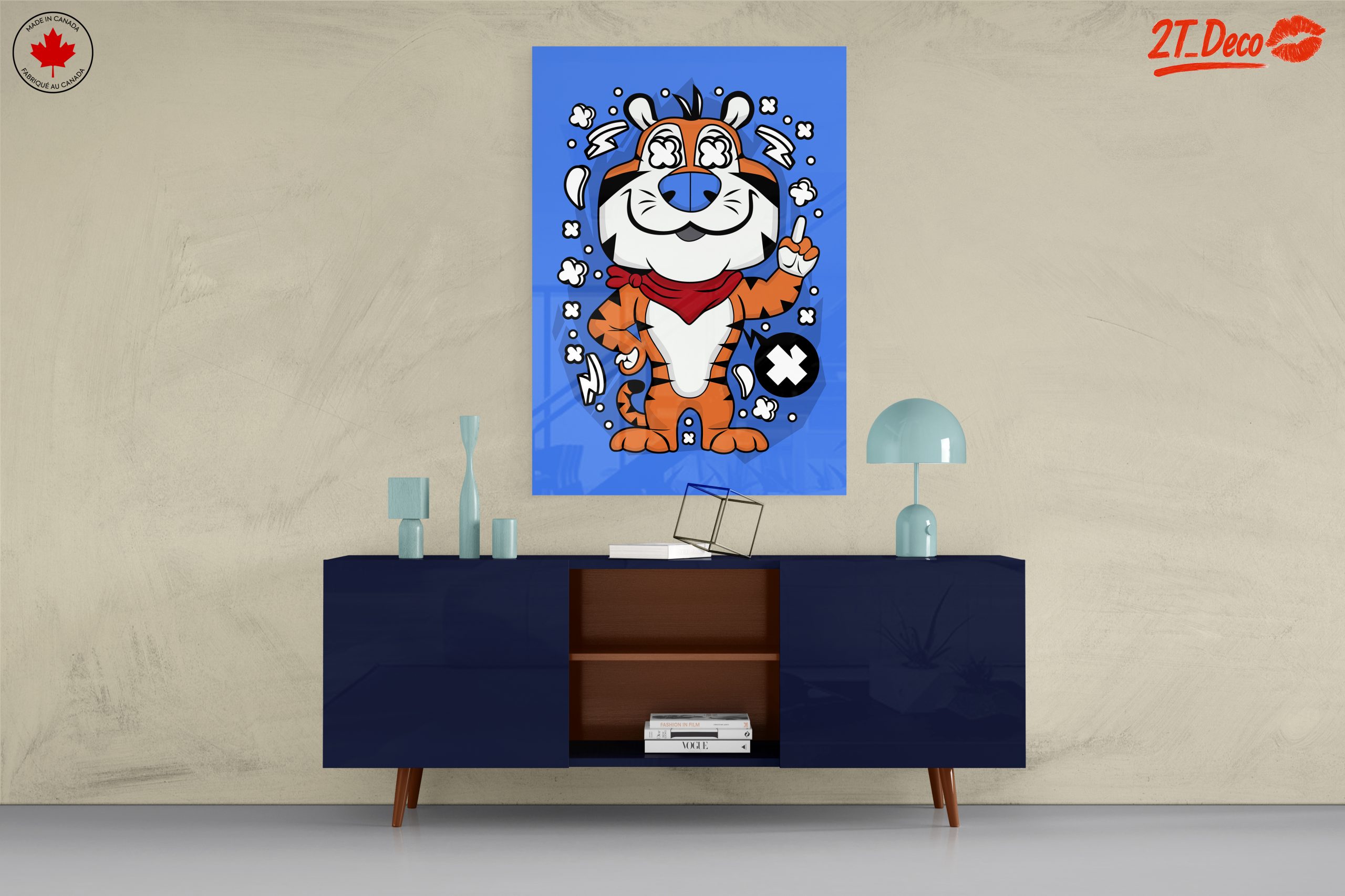 Playful Cartoon Tiger Character Illustration - Image 8