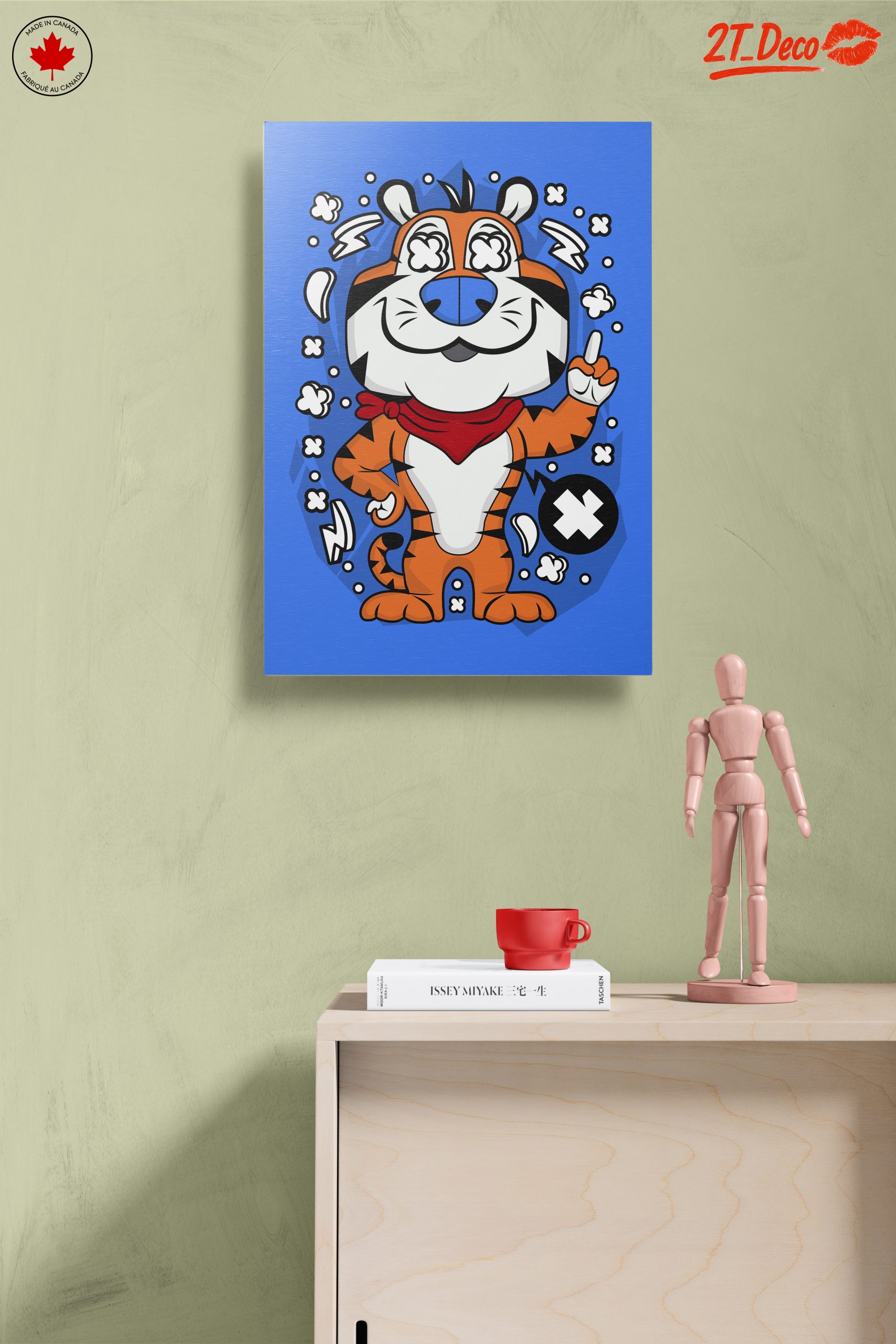 Playful Cartoon Tiger Character Illustration - Image 14