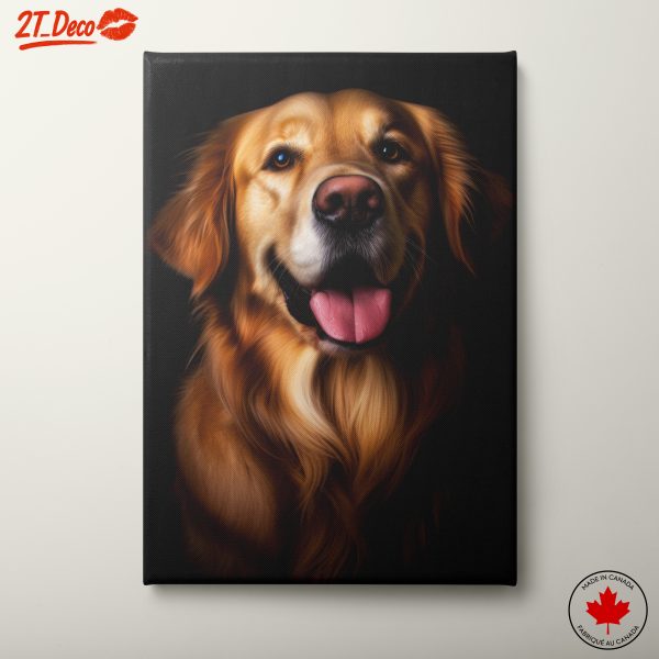 Realistic Dog Portrait in Rich Colors