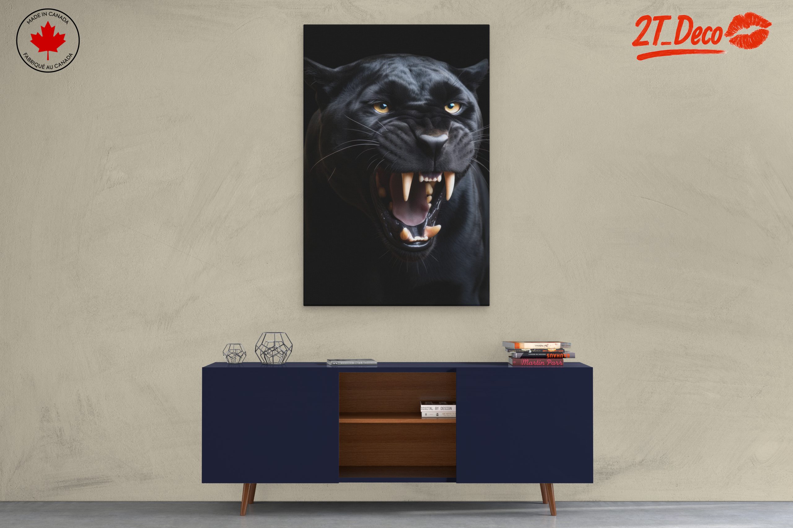 Black Panther Roaring Wall Art - Image 3