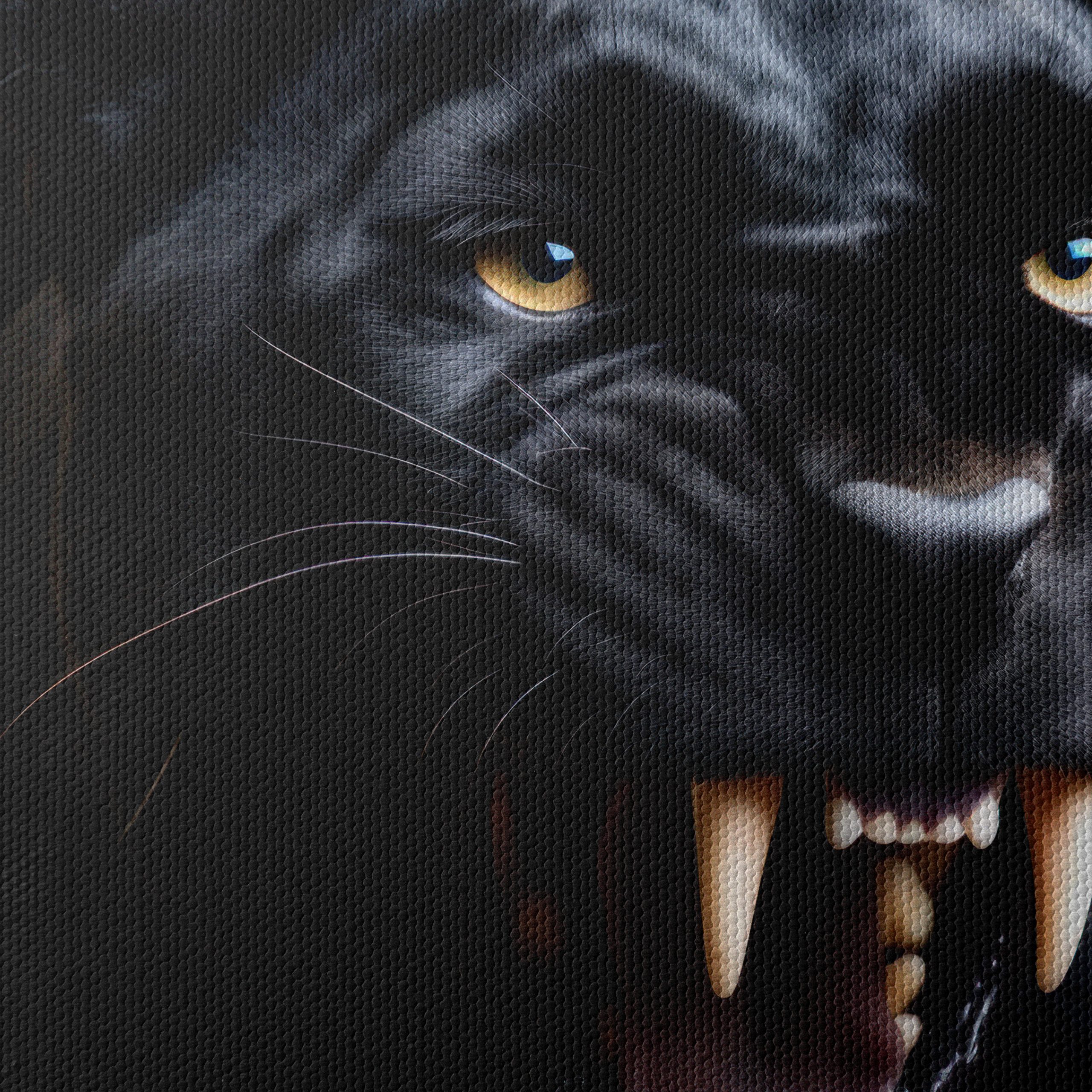 Black Panther Roaring Wall Art - Image 4