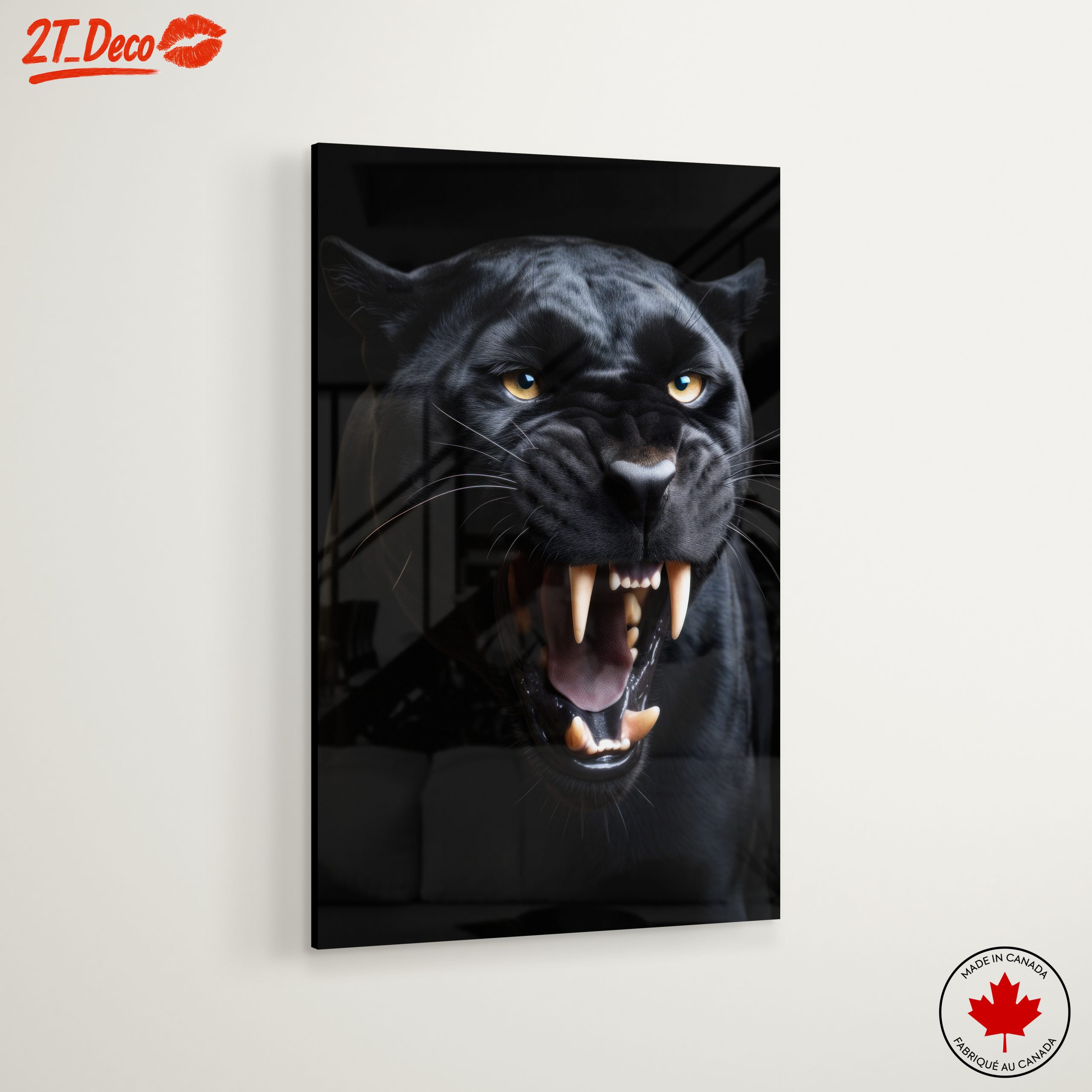 Black Panther Roaring Wall Art - Image 6