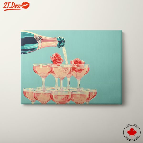 Vibrant Celebration Drinks with Roses