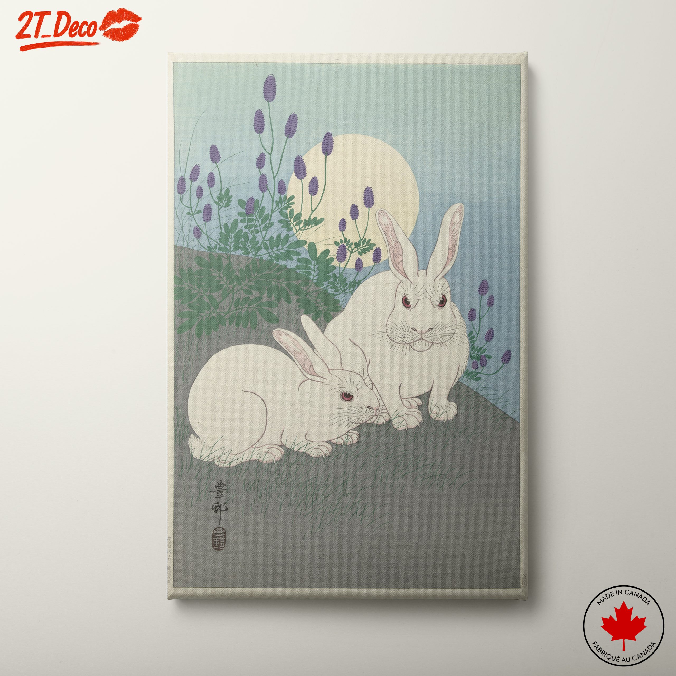 Traditional Japanese Art Featuring Rabbits