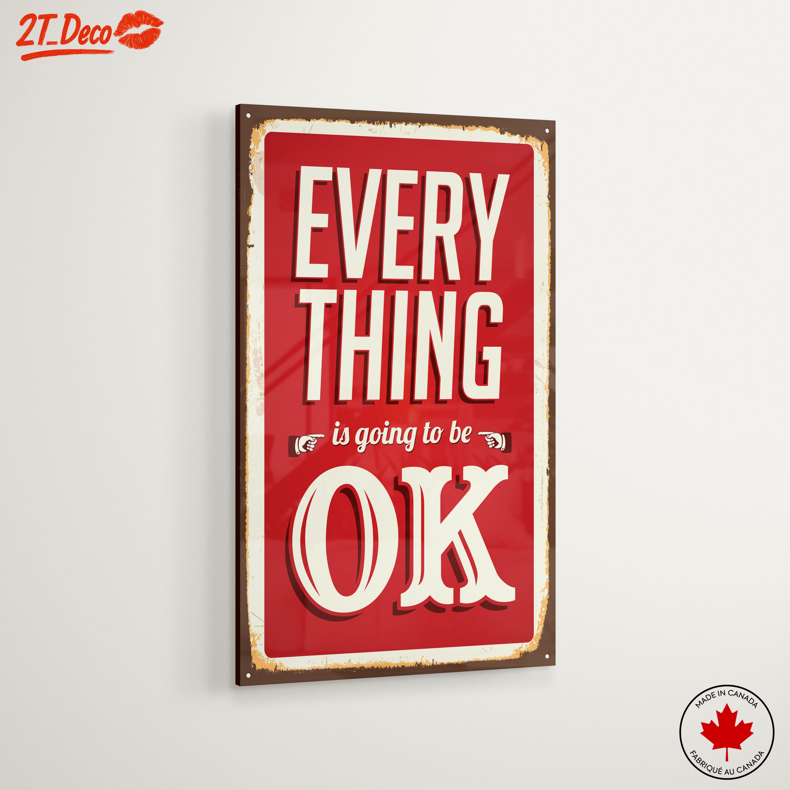 Everything Is Going To Be OK Motivational Art - Image 6