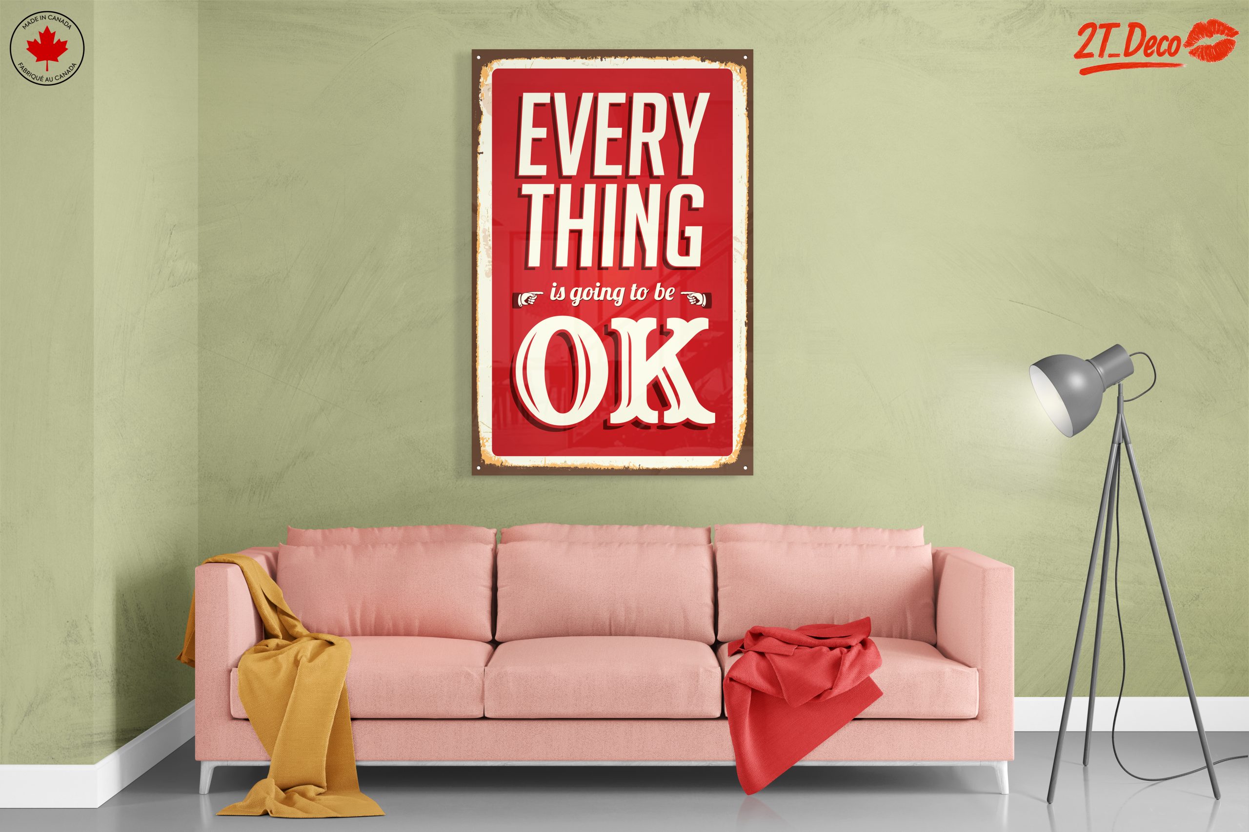Everything Is Going To Be OK Motivational Art - Image 7