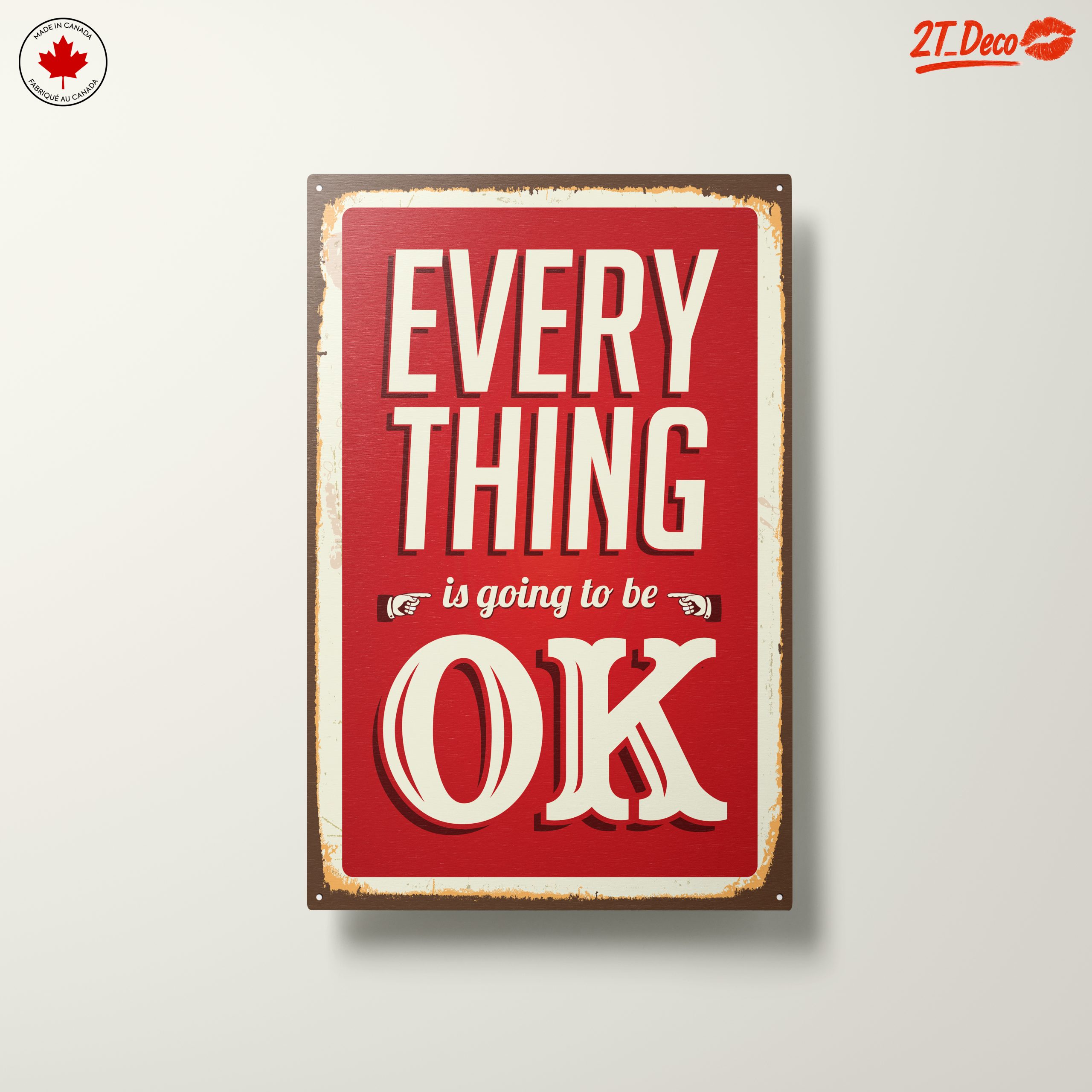 Everything Is Going To Be OK Motivational Art - Image 10