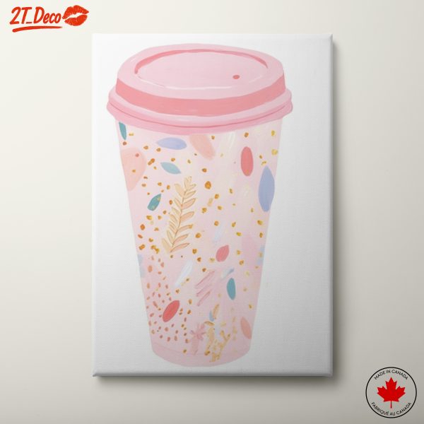 Whimsical Decorative Coffee Cup Art