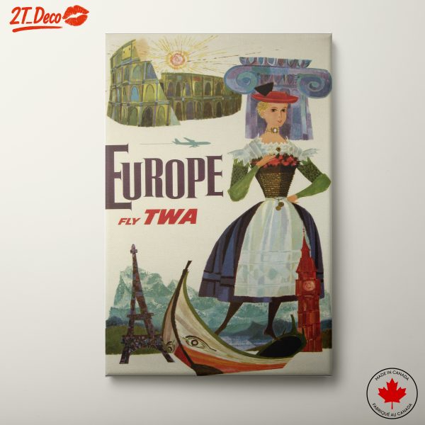 Vintage Travel Art of Europe