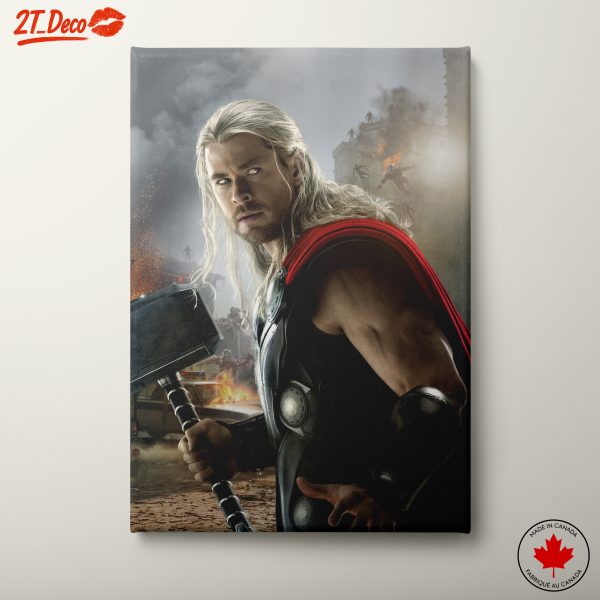 Thor in Epic Battle Scene