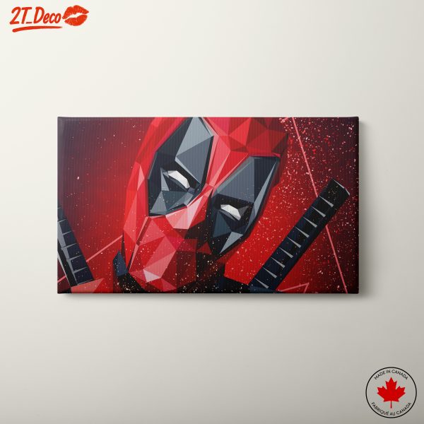 Stylized Illustration of Deadpool