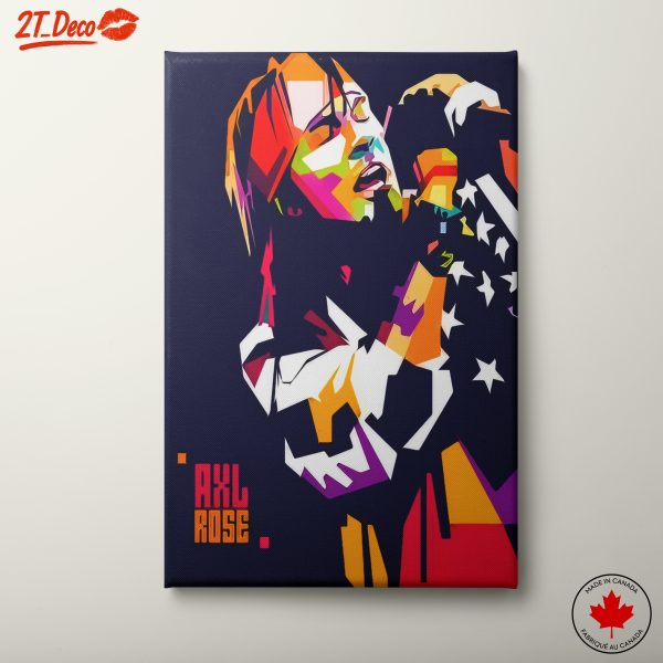 Vibrant Axl Rose Performance Art