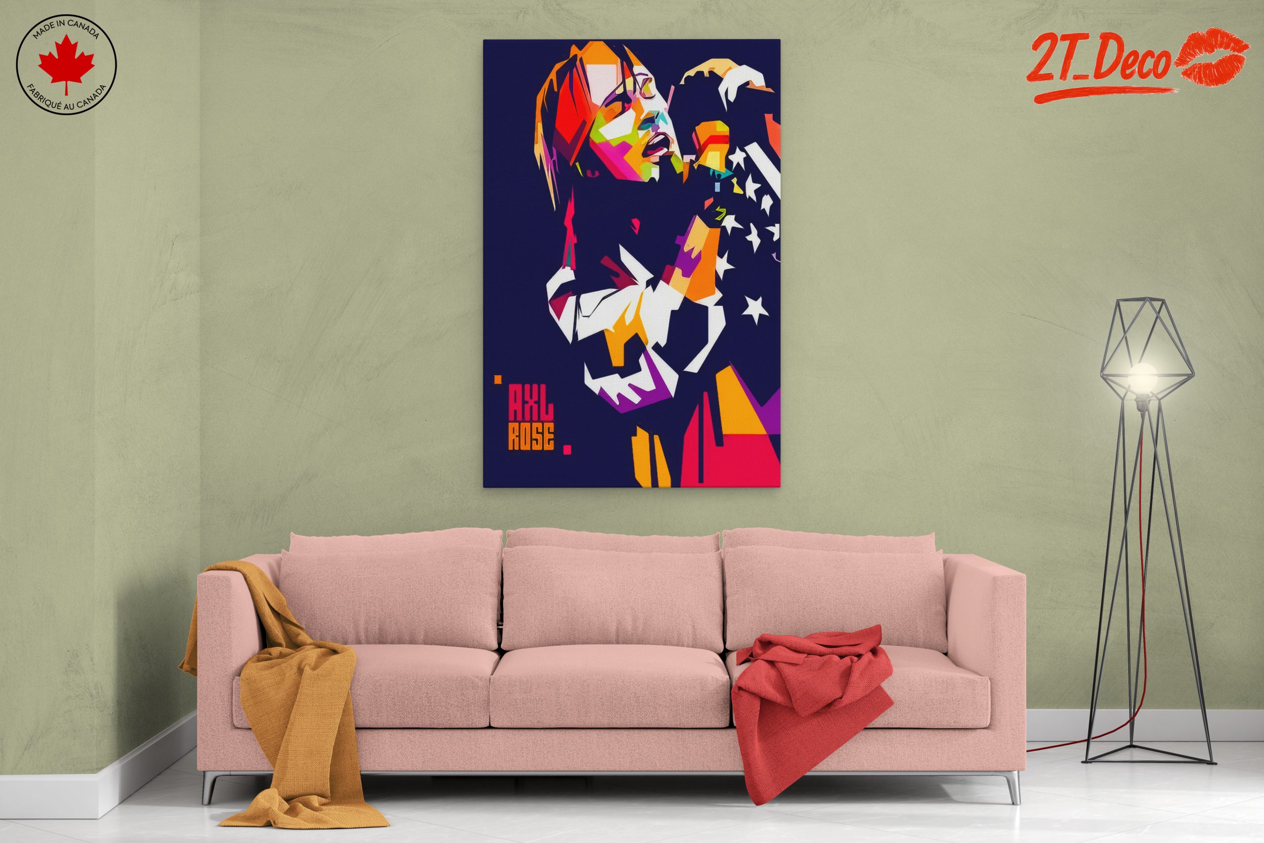 Vibrant Axl Rose Performance Art - Image 2