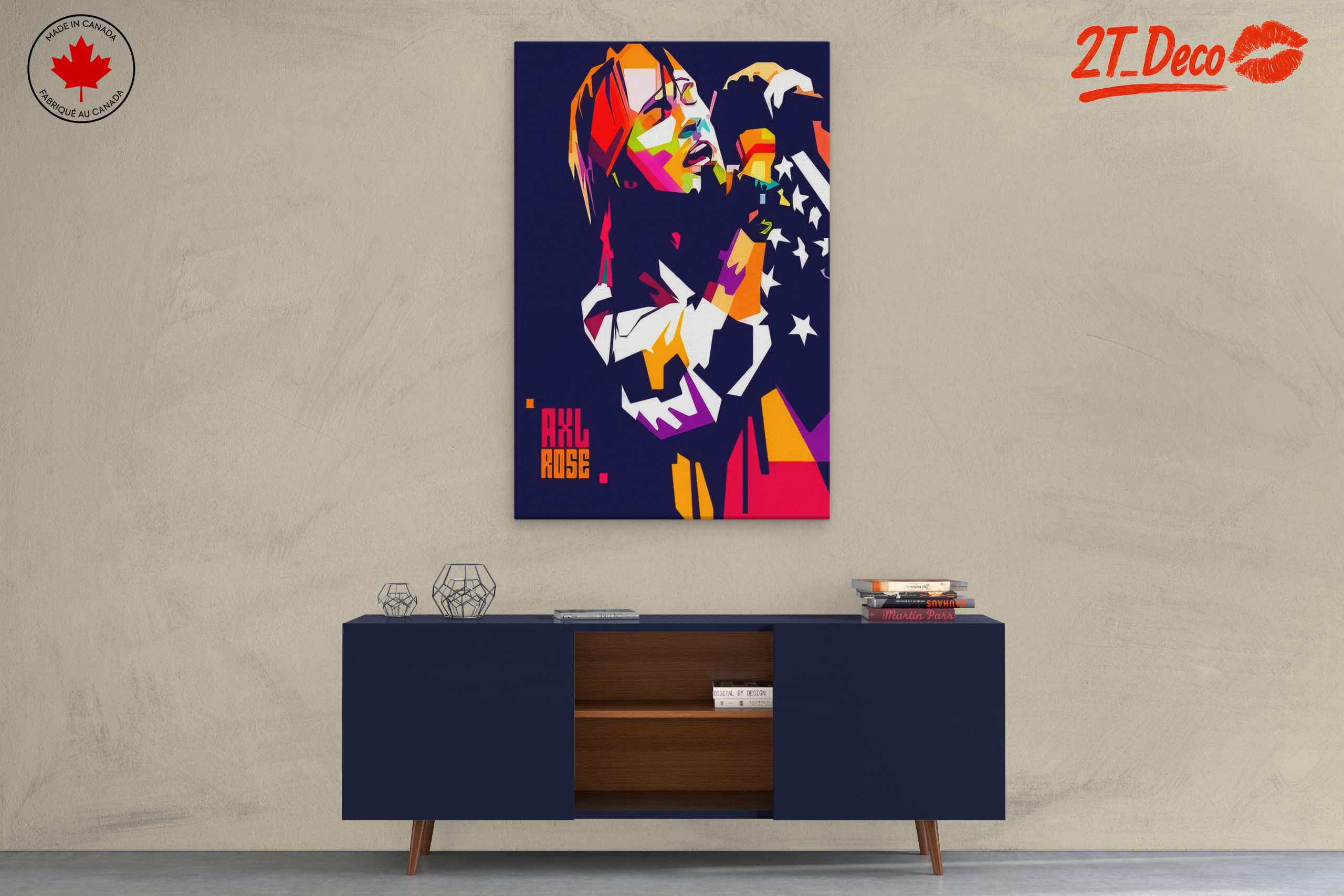 Vibrant Axl Rose Performance Art - Image 3