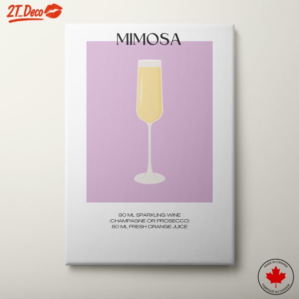 Mimosa Beverage Illustration