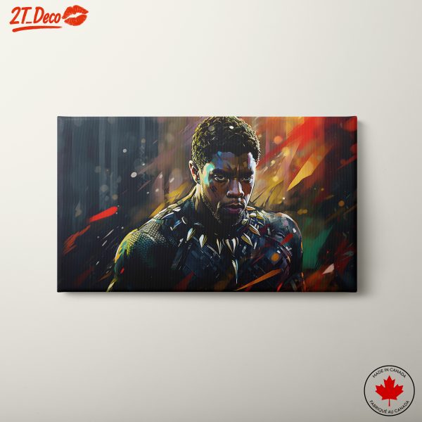 Black Panther Inspired Art with Vibrant Colors