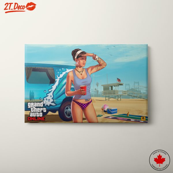 Grand Theft Auto Online Beach Scene Art