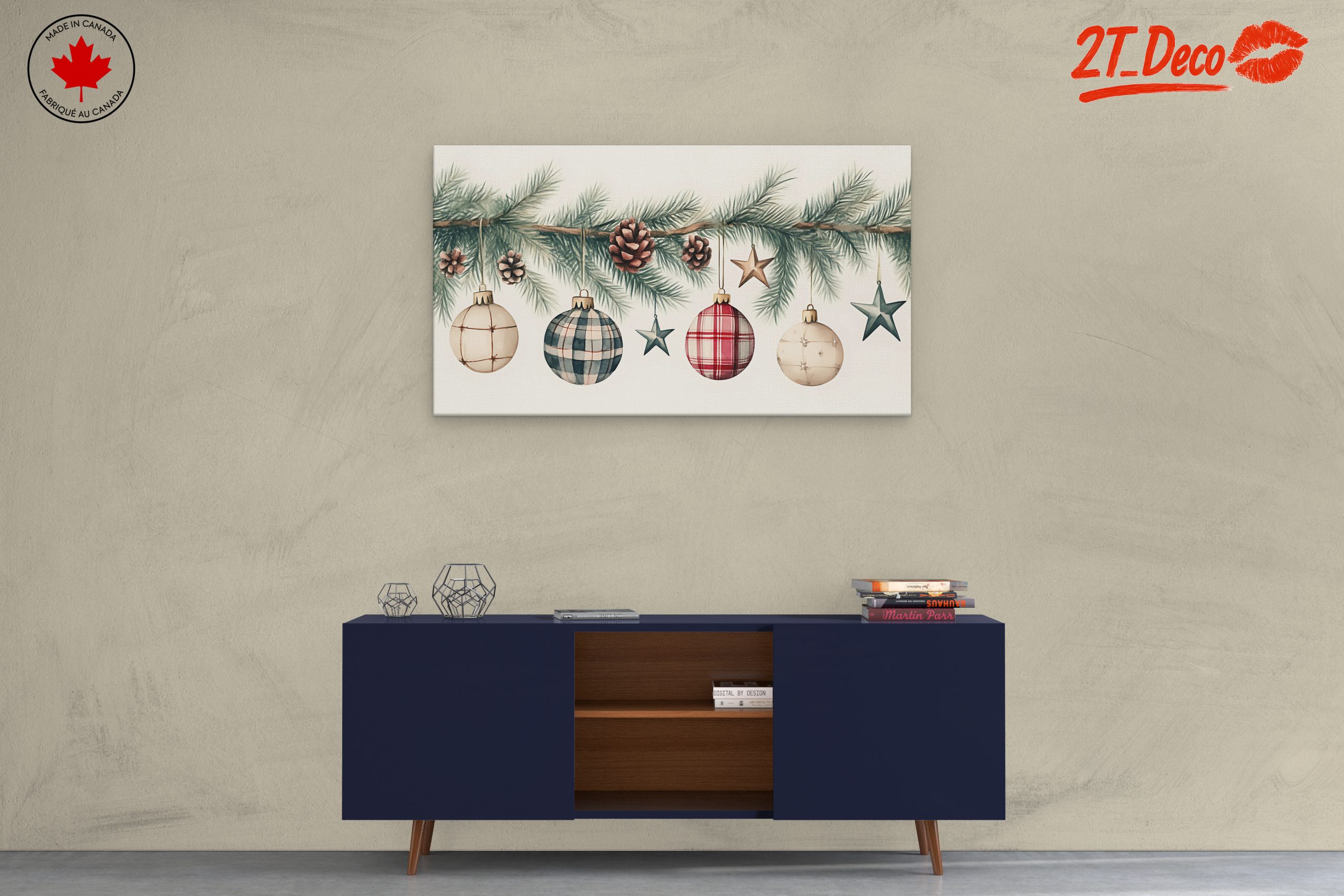 Christmas Ornaments on Pine Bough - Image 3
