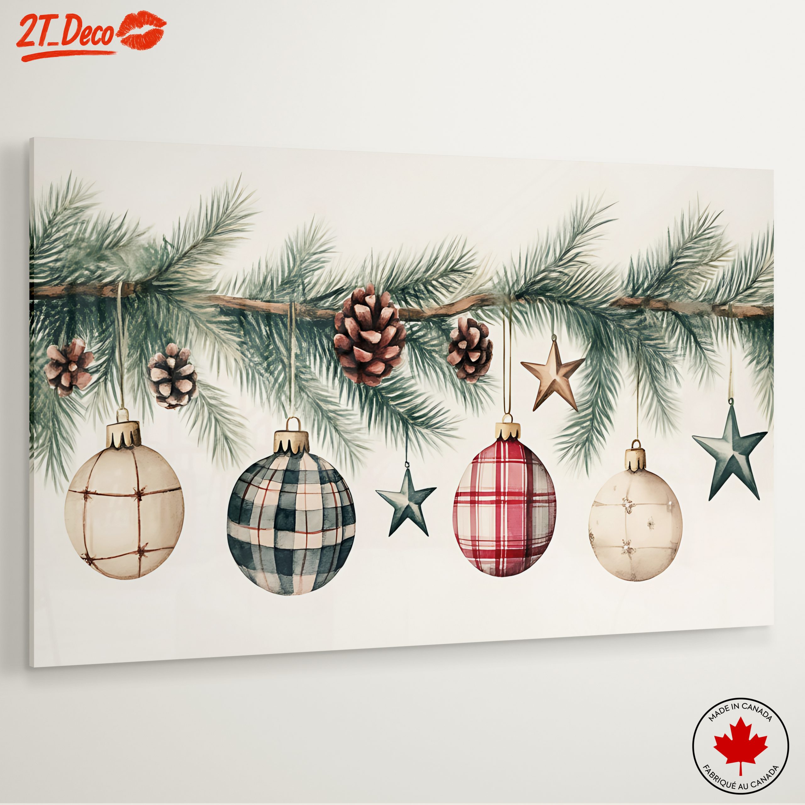Christmas Ornaments on Pine Bough - Image 6