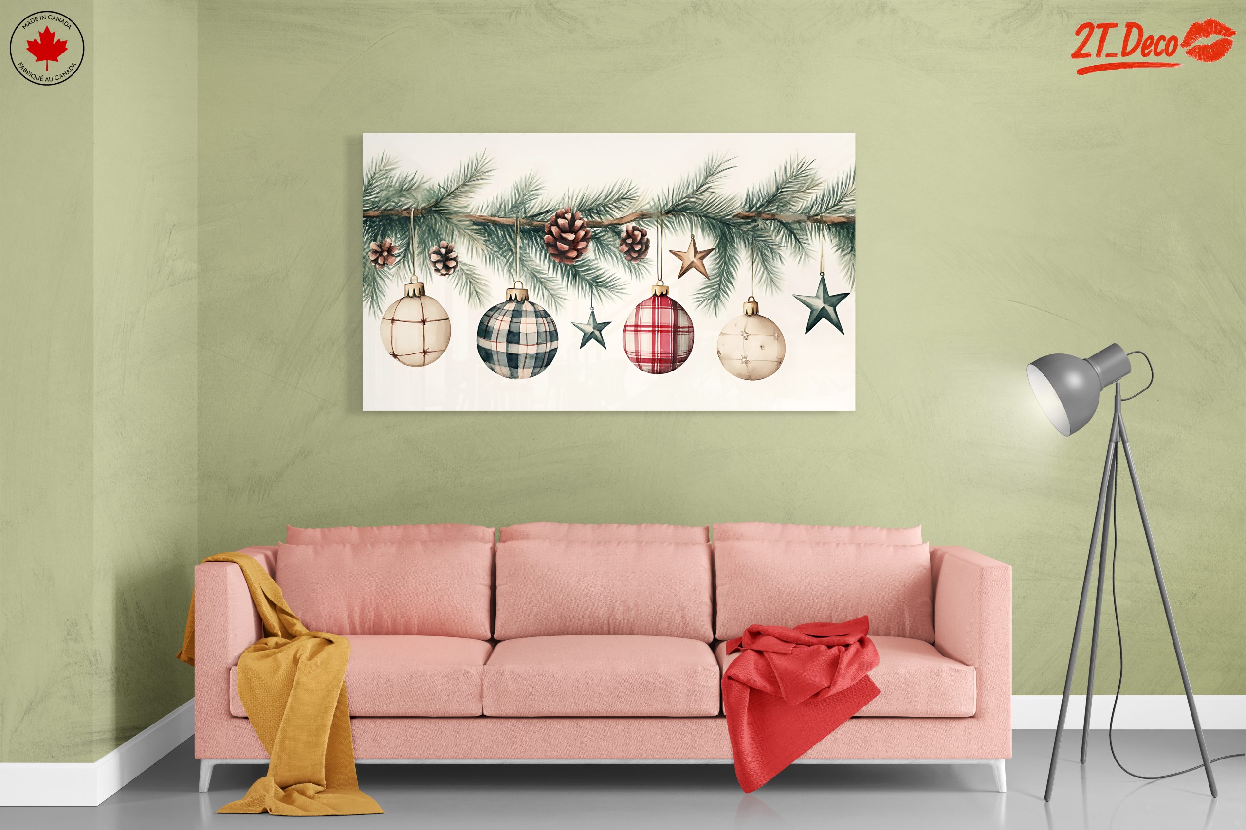 Christmas Ornaments on Pine Bough - Image 7