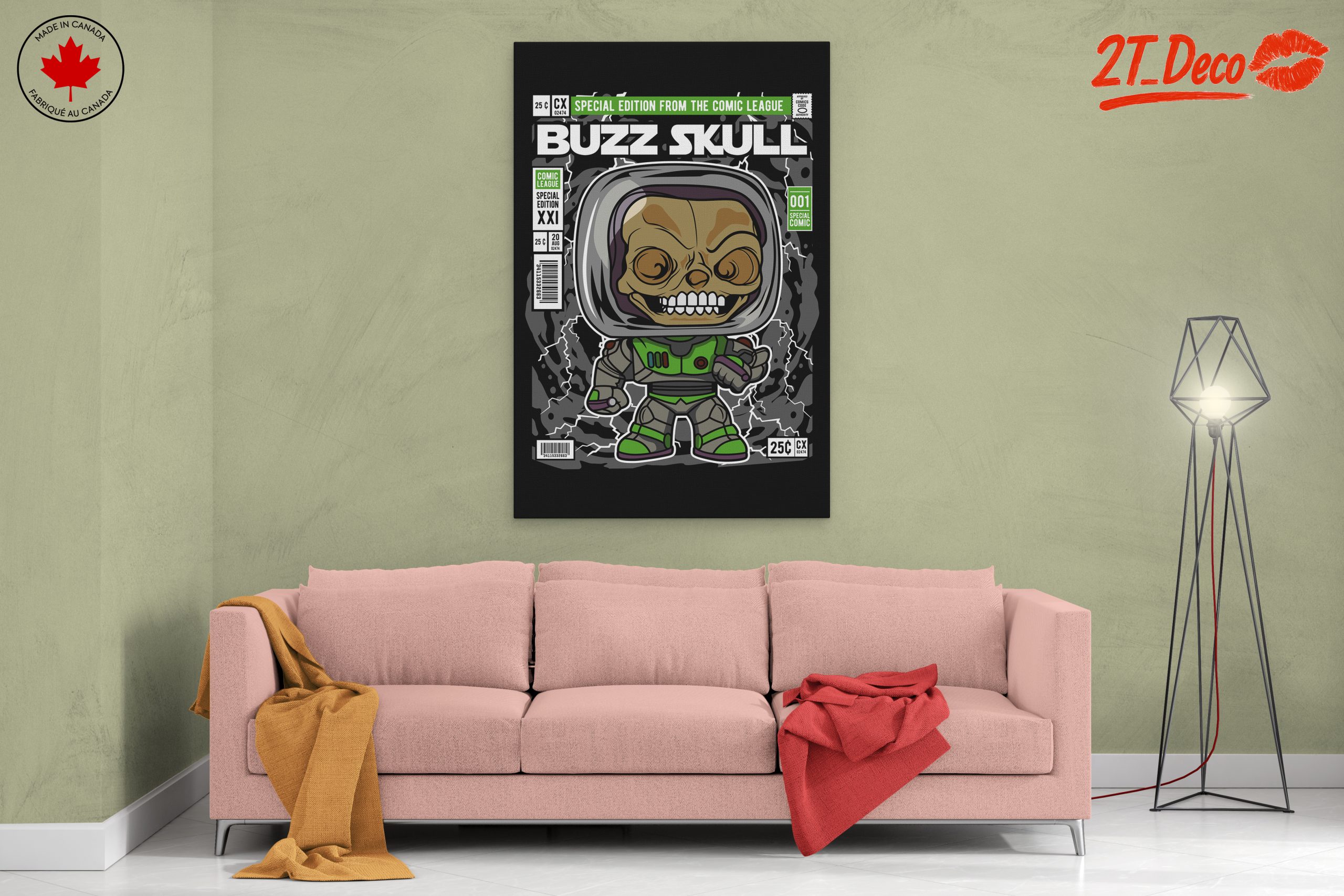 Buzz Skull Comic Character Artwork - Image 2