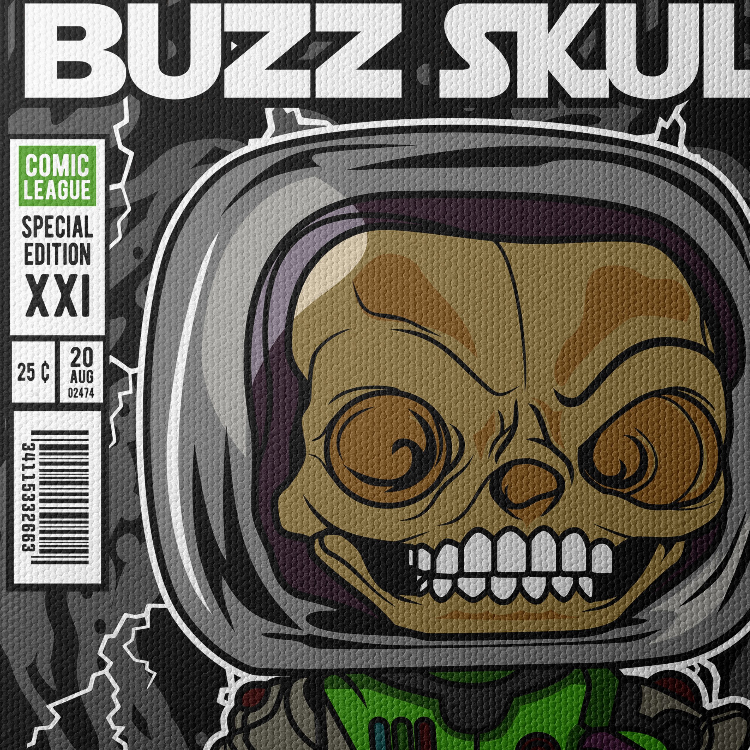 Buzz Skull Comic Character Artwork - Image 4