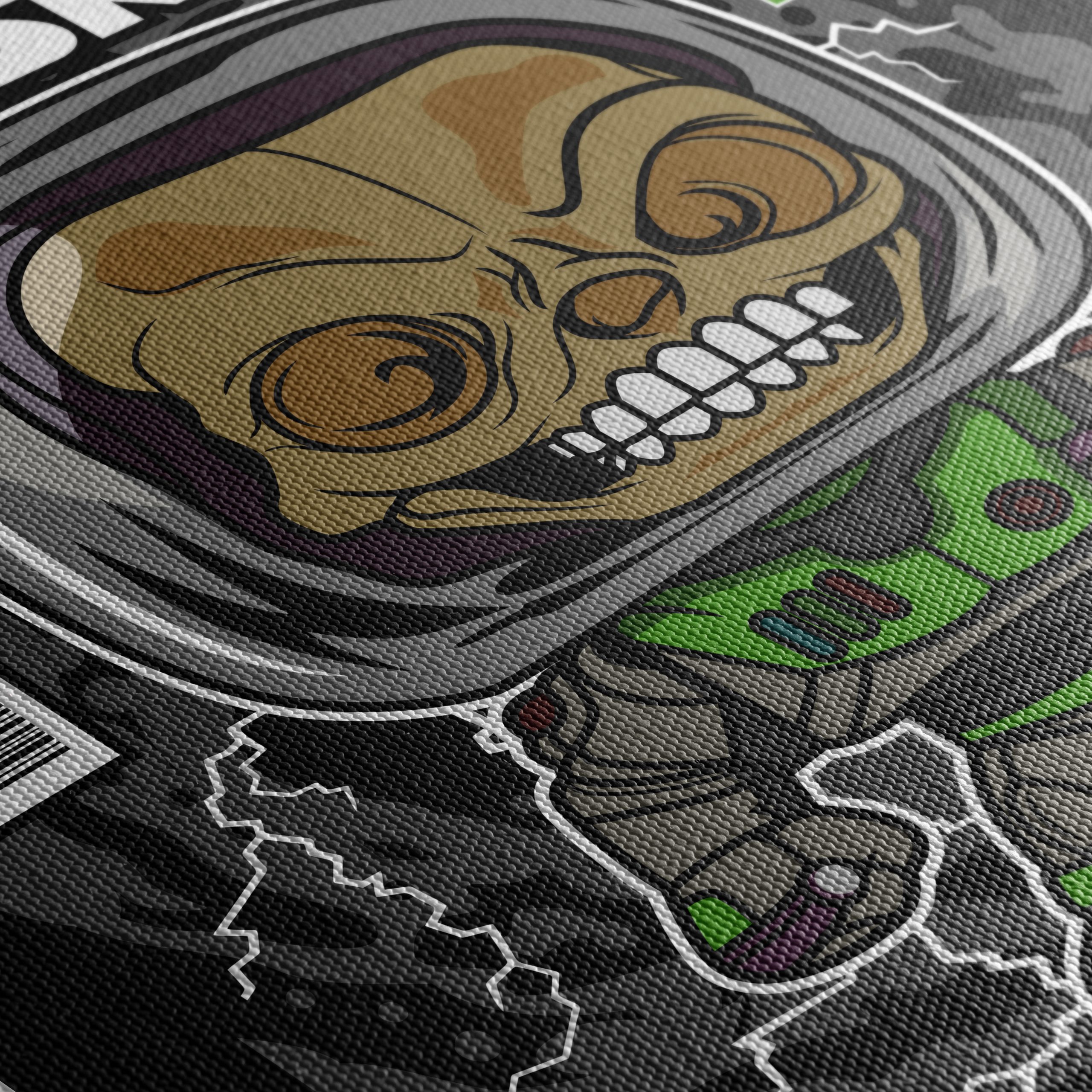 Buzz Skull Comic Character Artwork - Image 5