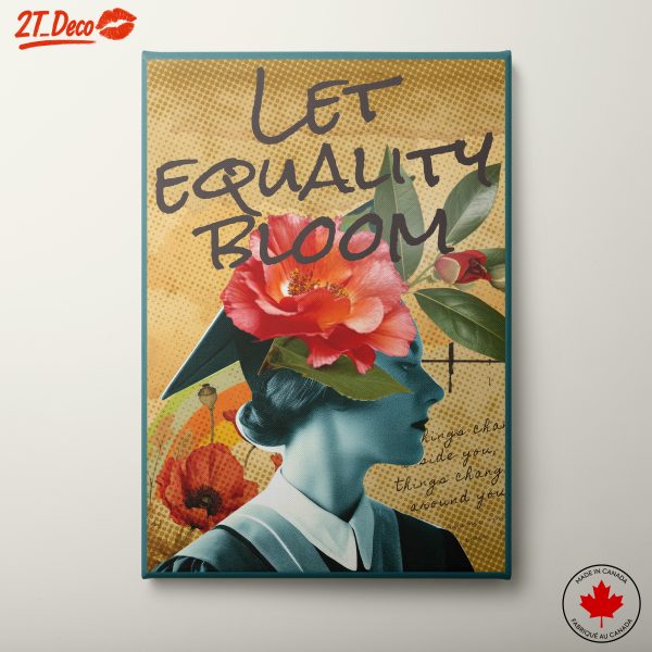 Let Equality Bloom Inspirational Portrait Art