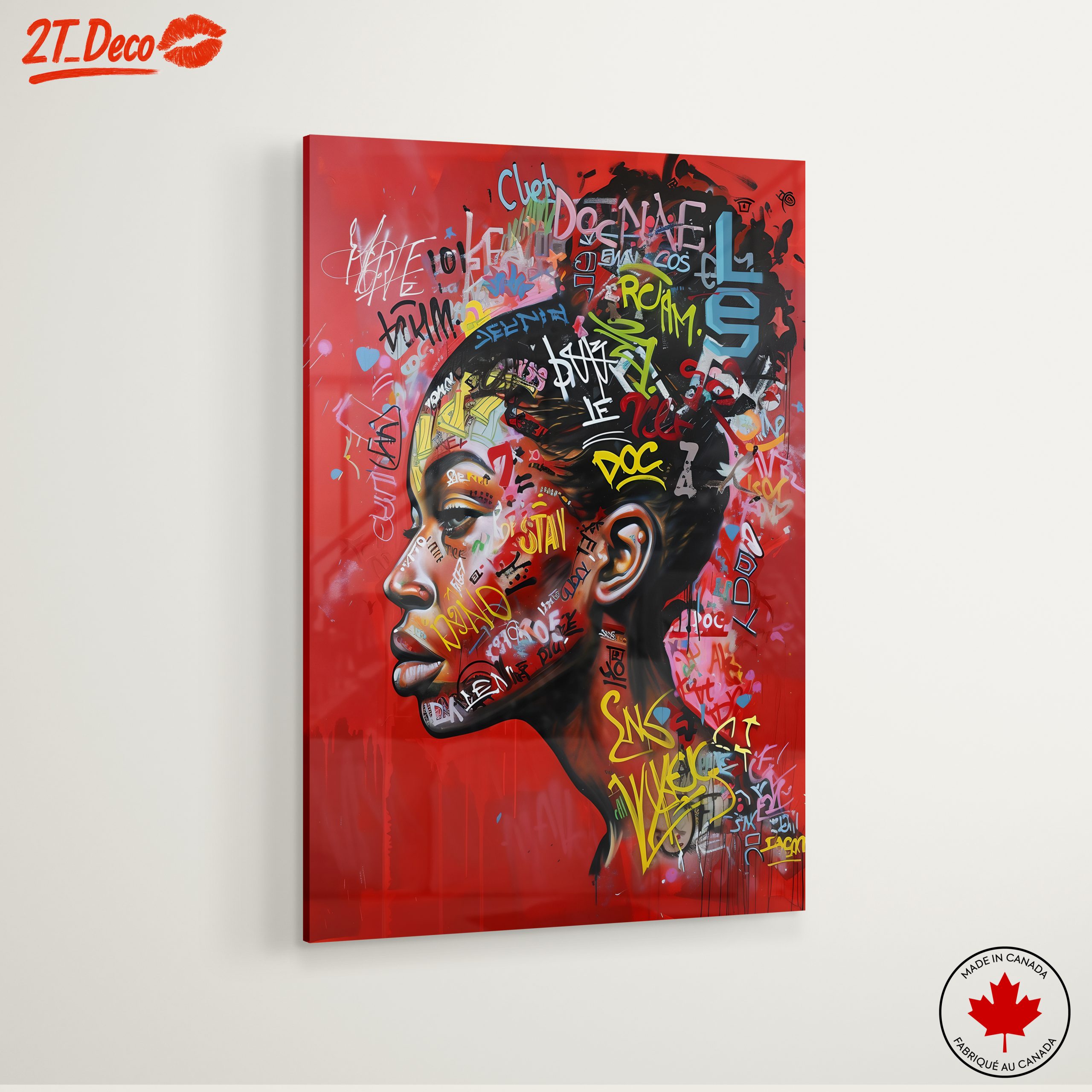 Vibrant Afro Art with Street Style Graffiti - Image 6