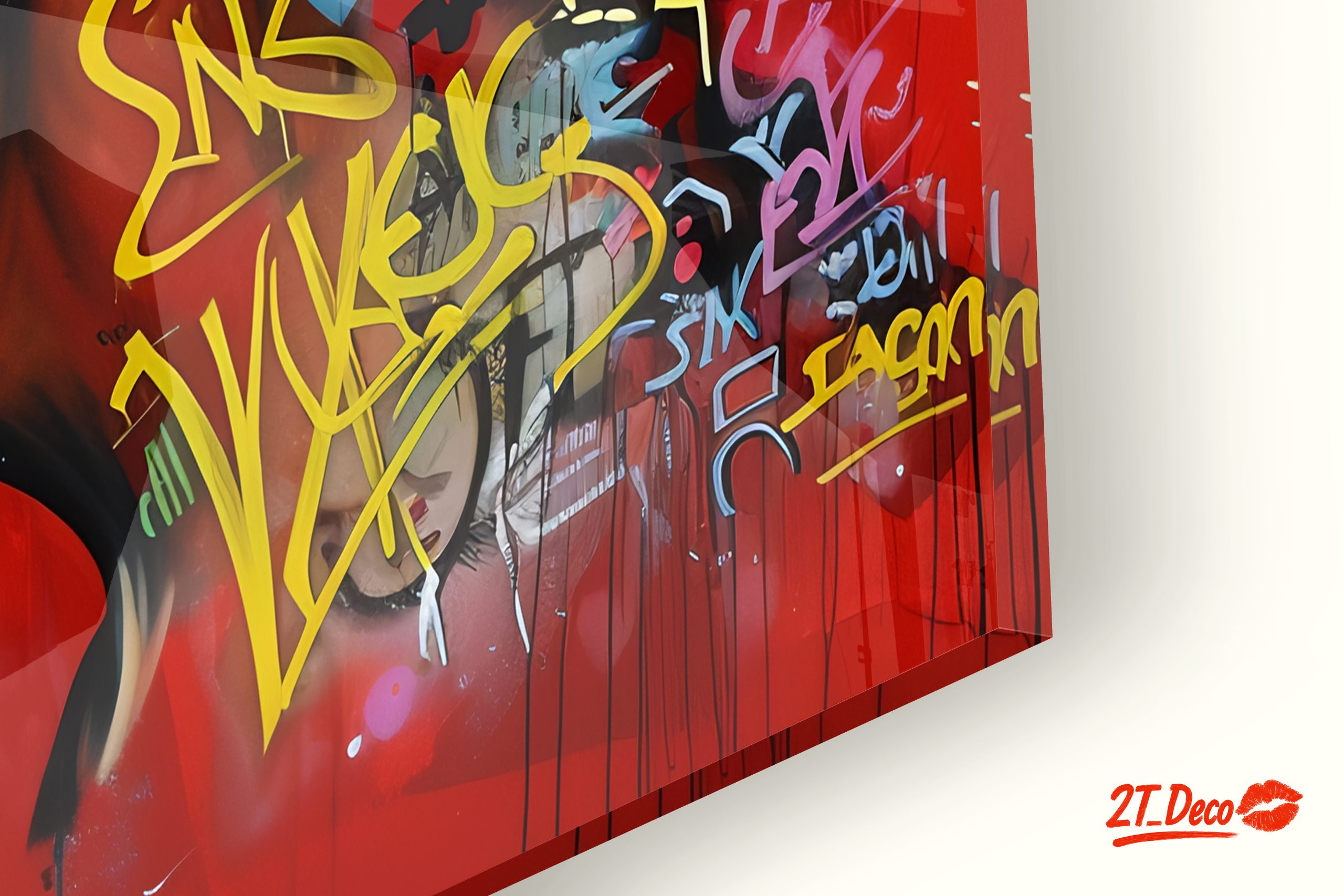 Vibrant Afro Art with Street Style Graffiti - Image 9