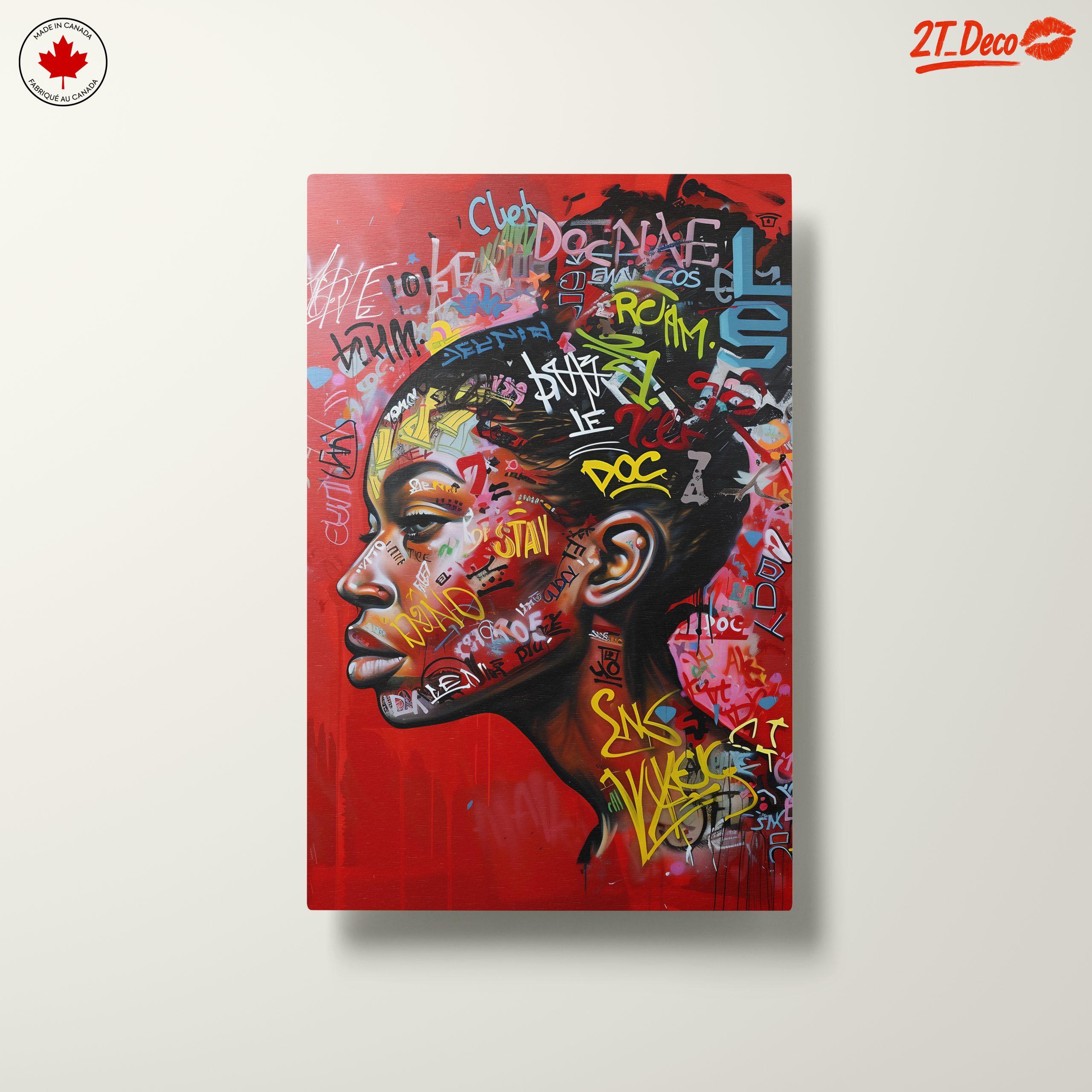 Vibrant Afro Art with Street Style Graffiti - Image 10