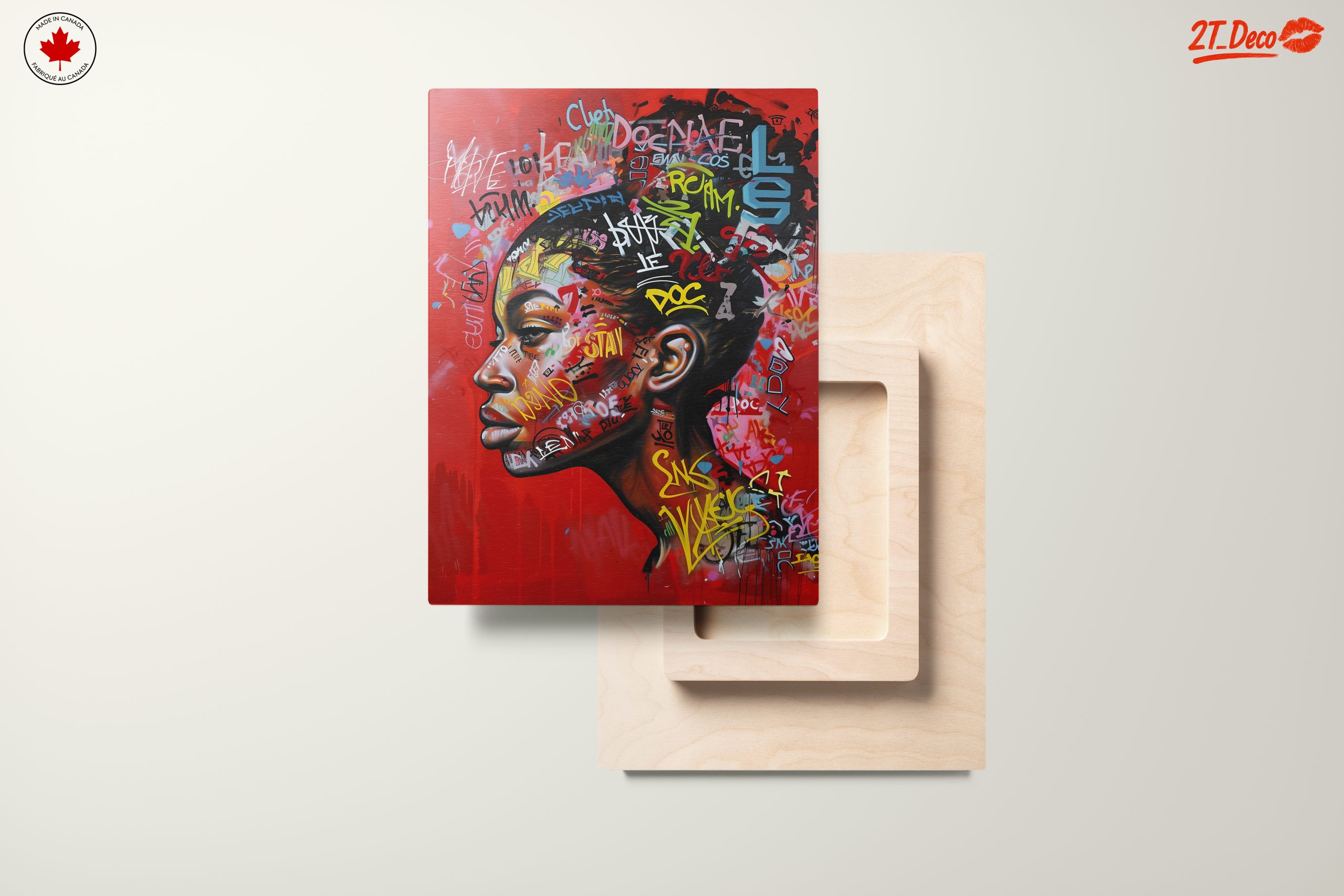 Vibrant Afro Art with Street Style Graffiti - Image 11