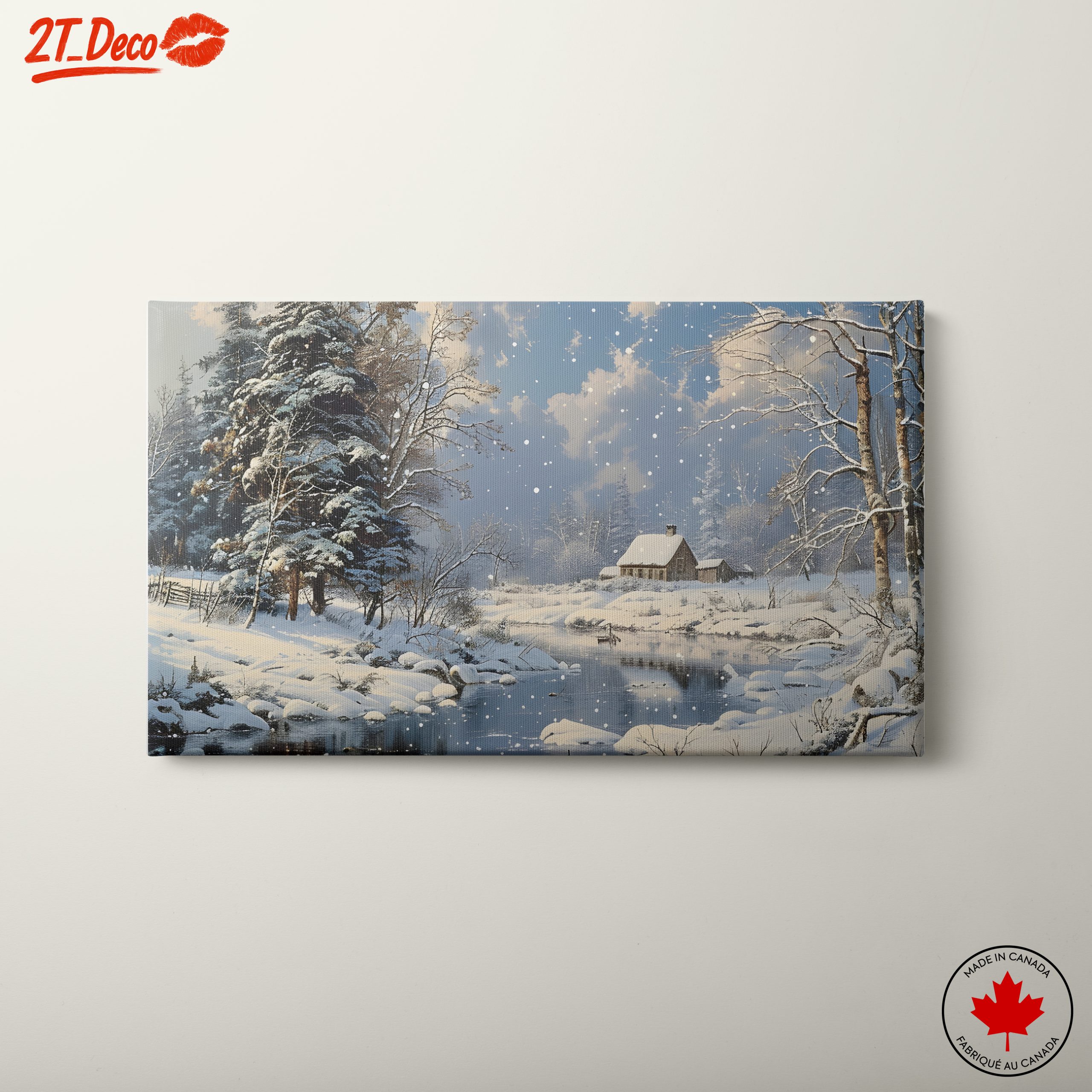 Charming Winter Landscape with Snowy Trees 2