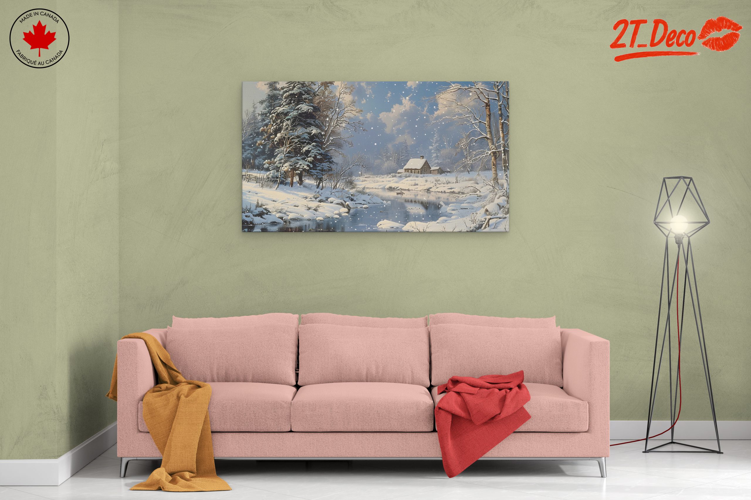 Charming Winter Landscape with Snowy Trees 2 - Image 2