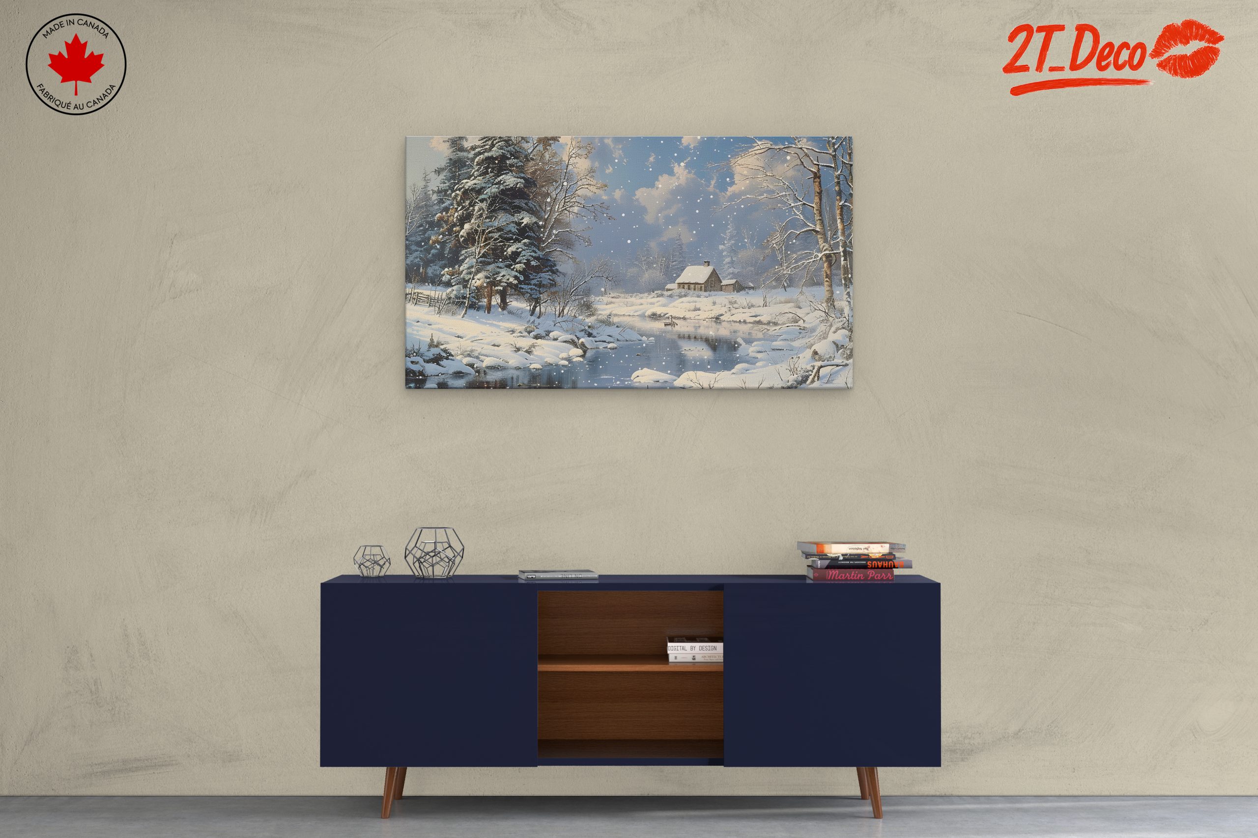 Charming Winter Landscape with Snowy Trees 2 - Image 3