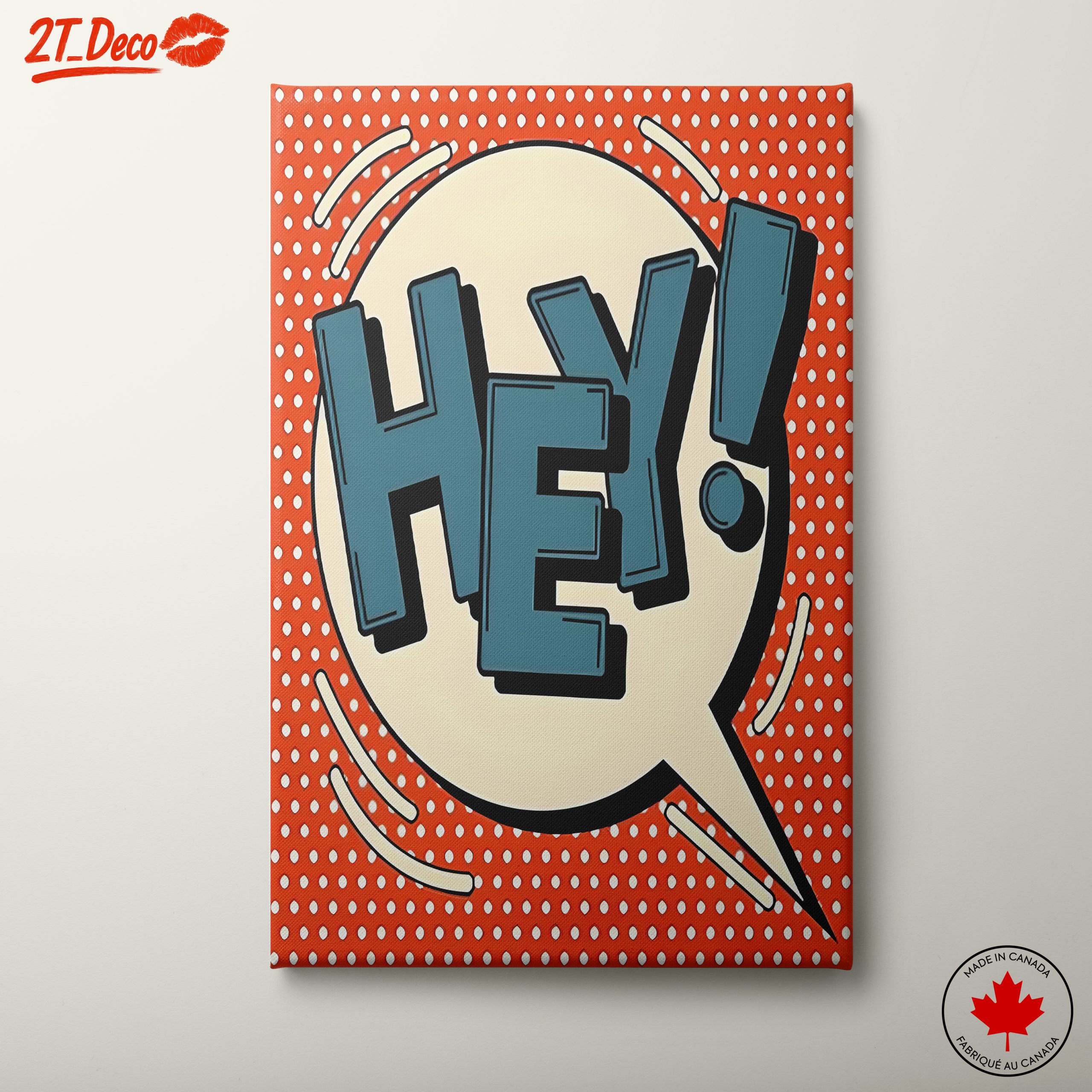 Hey! Bold Pop Art Poster