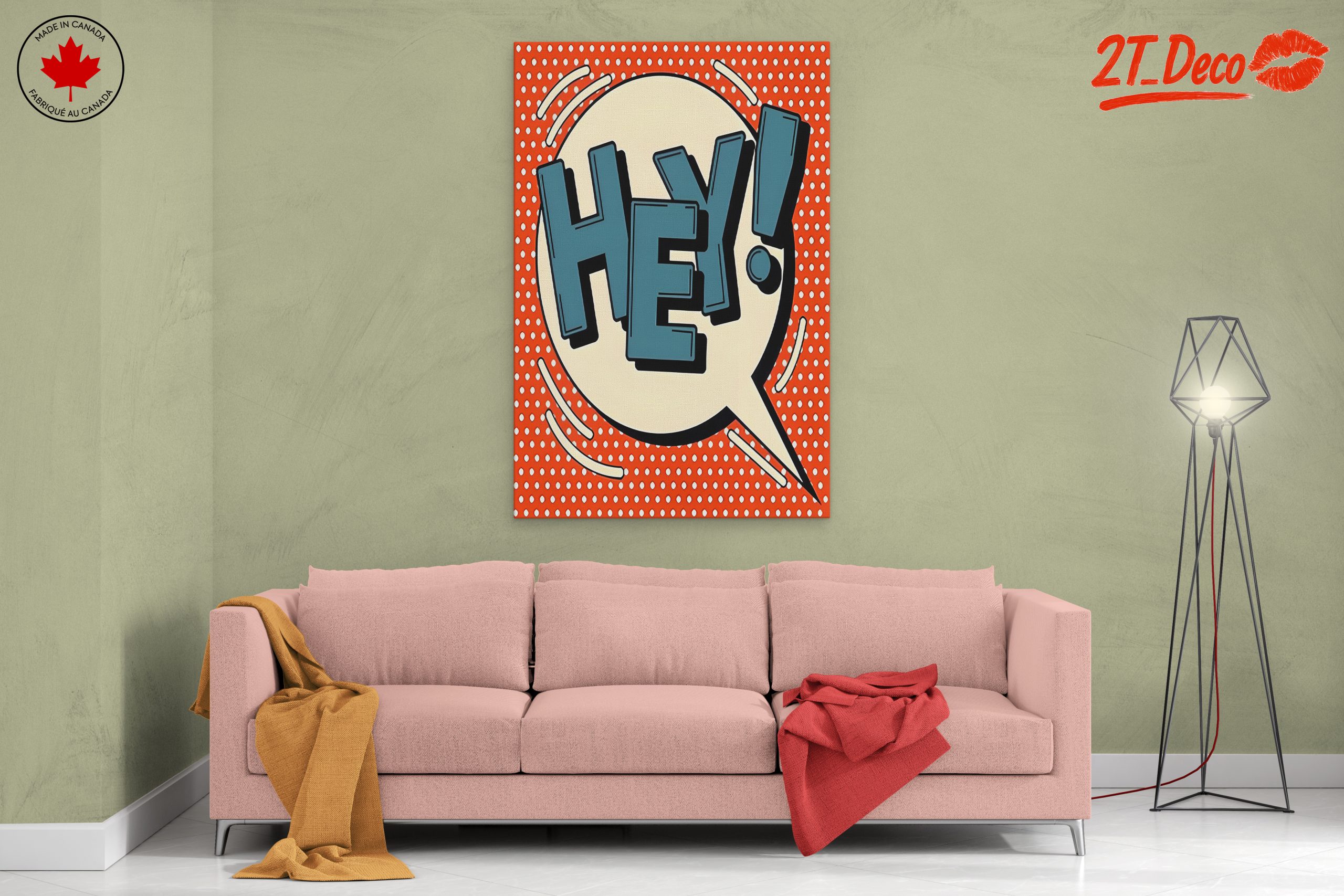Hey! Bold Pop Art Poster - Image 2