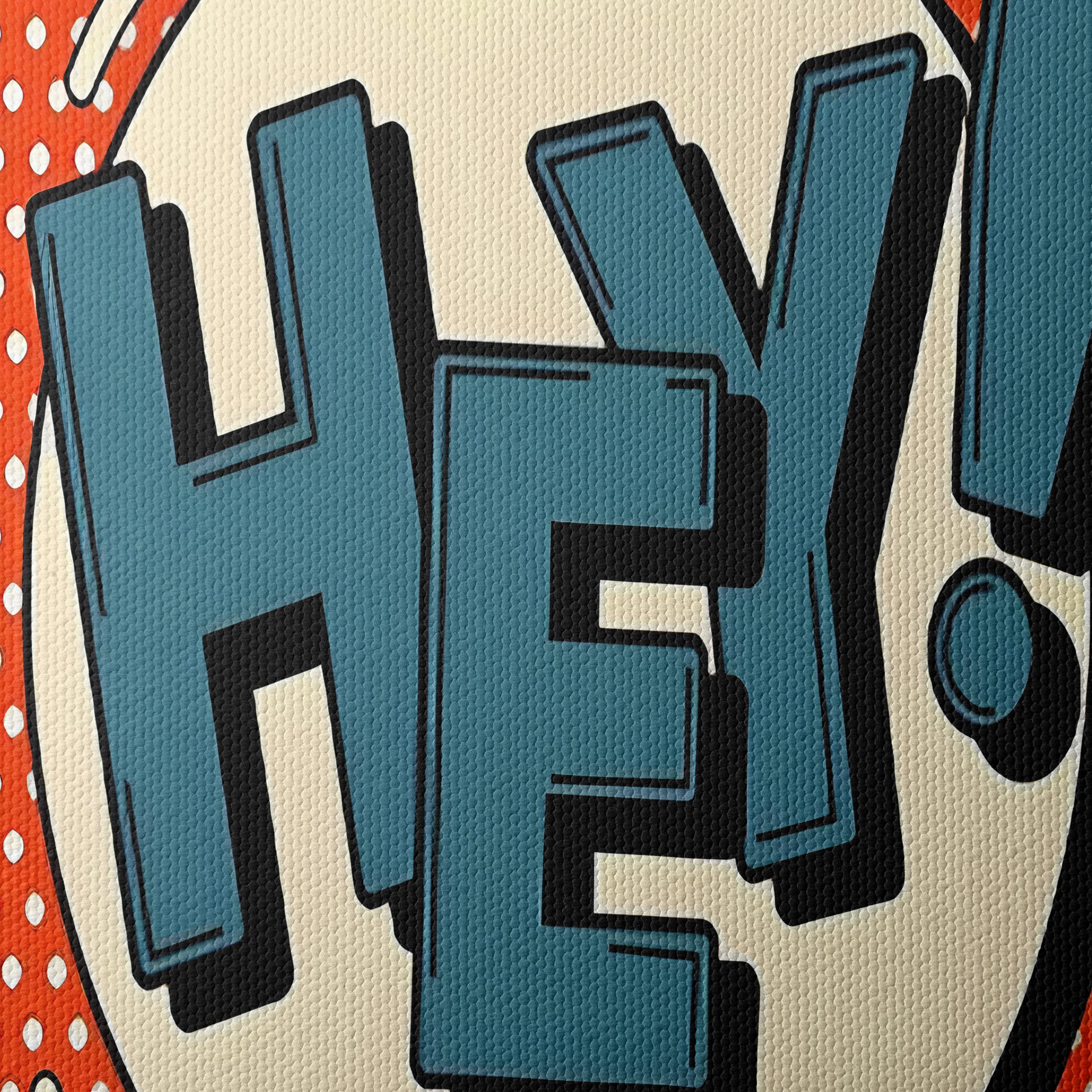 Hey! Bold Pop Art Poster - Image 4