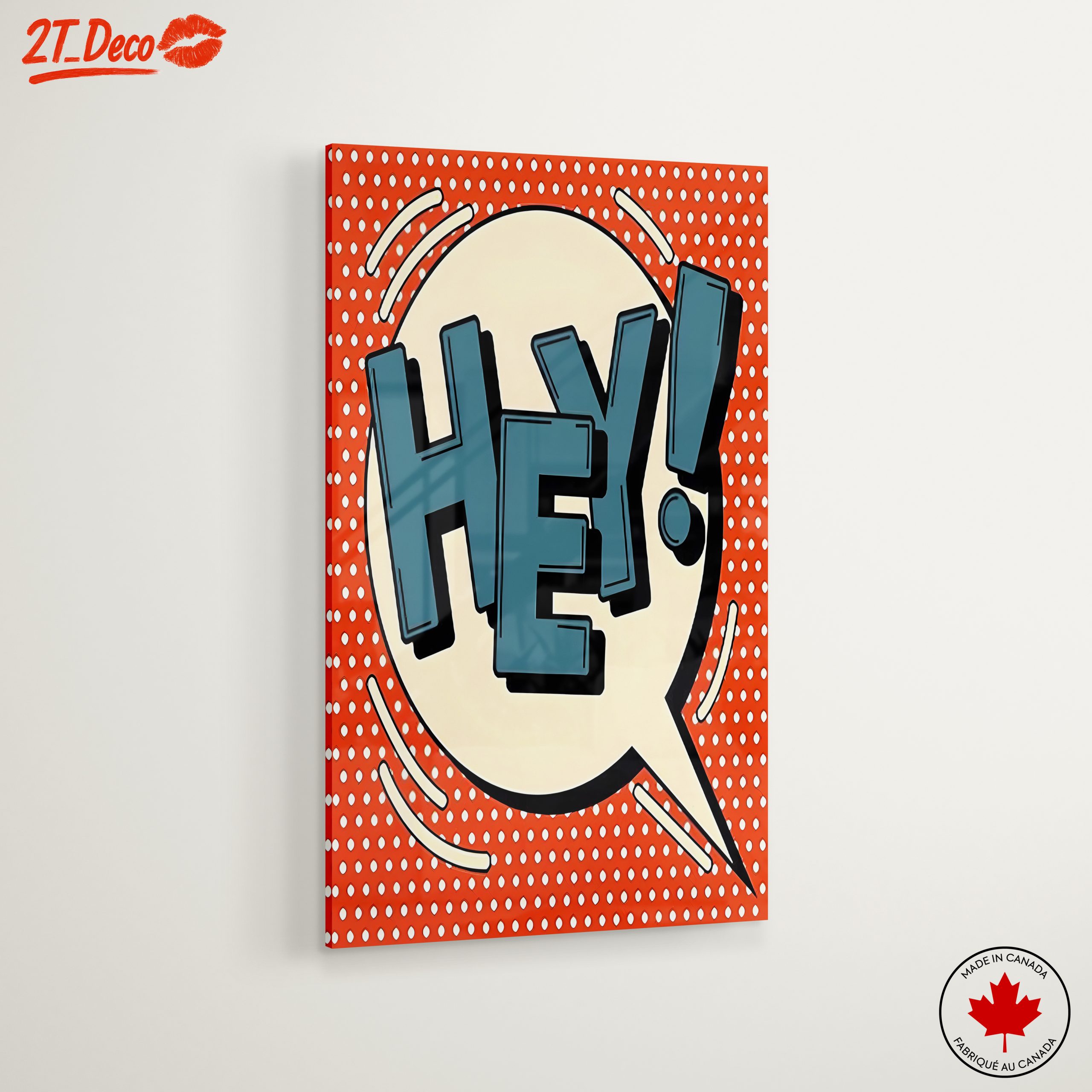 Hey! Bold Pop Art Poster - Image 6