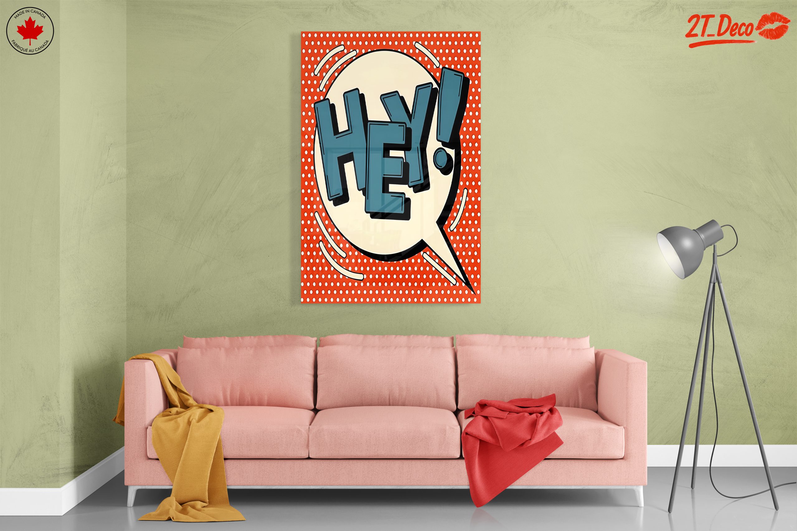 Hey! Bold Pop Art Poster - Image 7