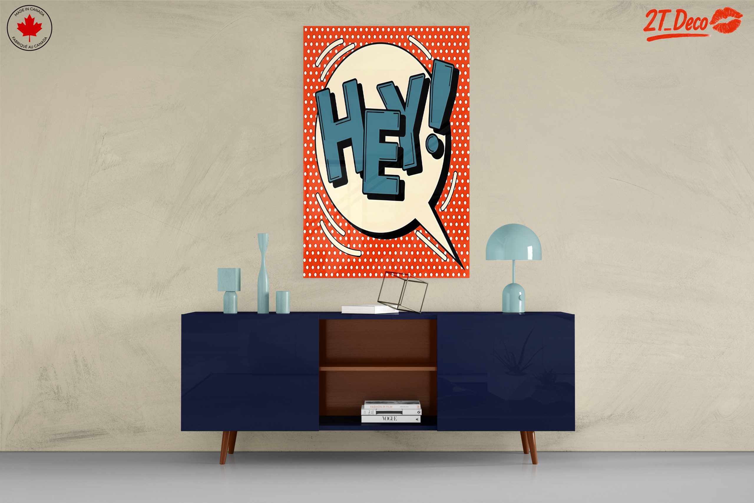 Hey! Bold Pop Art Poster - Image 8