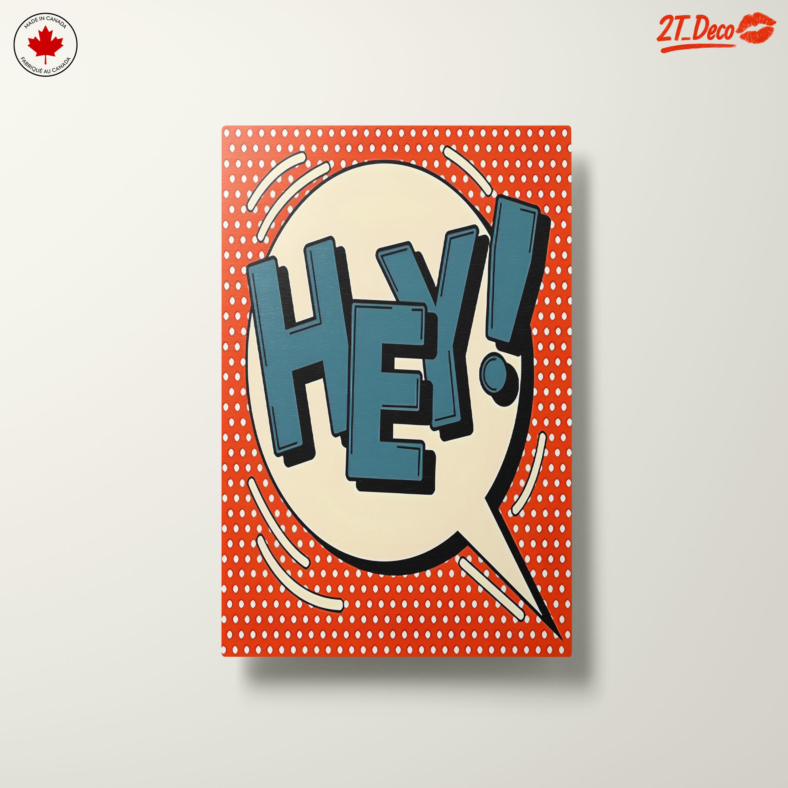 Hey! Bold Pop Art Poster - Image 10