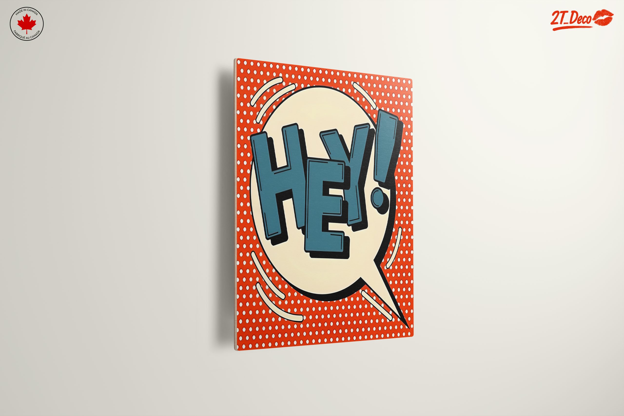 Hey! Bold Pop Art Poster - Image 13
