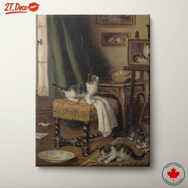 Charming Cats in a Cozy Interior