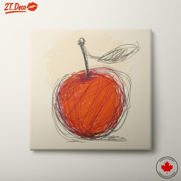Abstract Orange Artwork for Modern Spaces