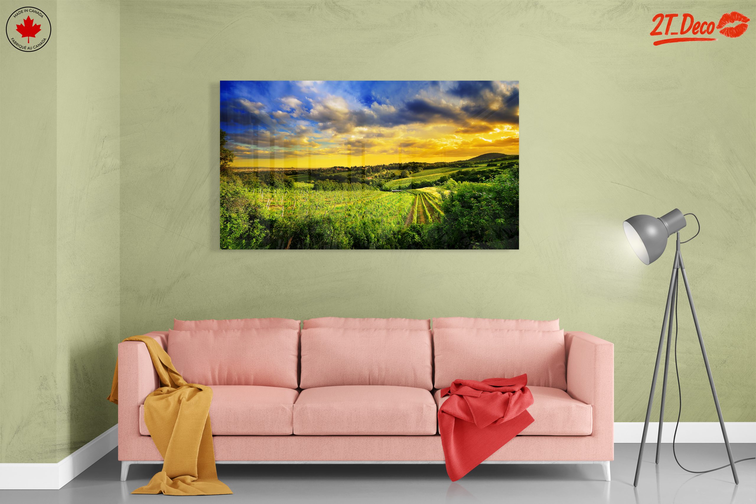 Vibrant Vineyard Landscape at Sunset - Image 7