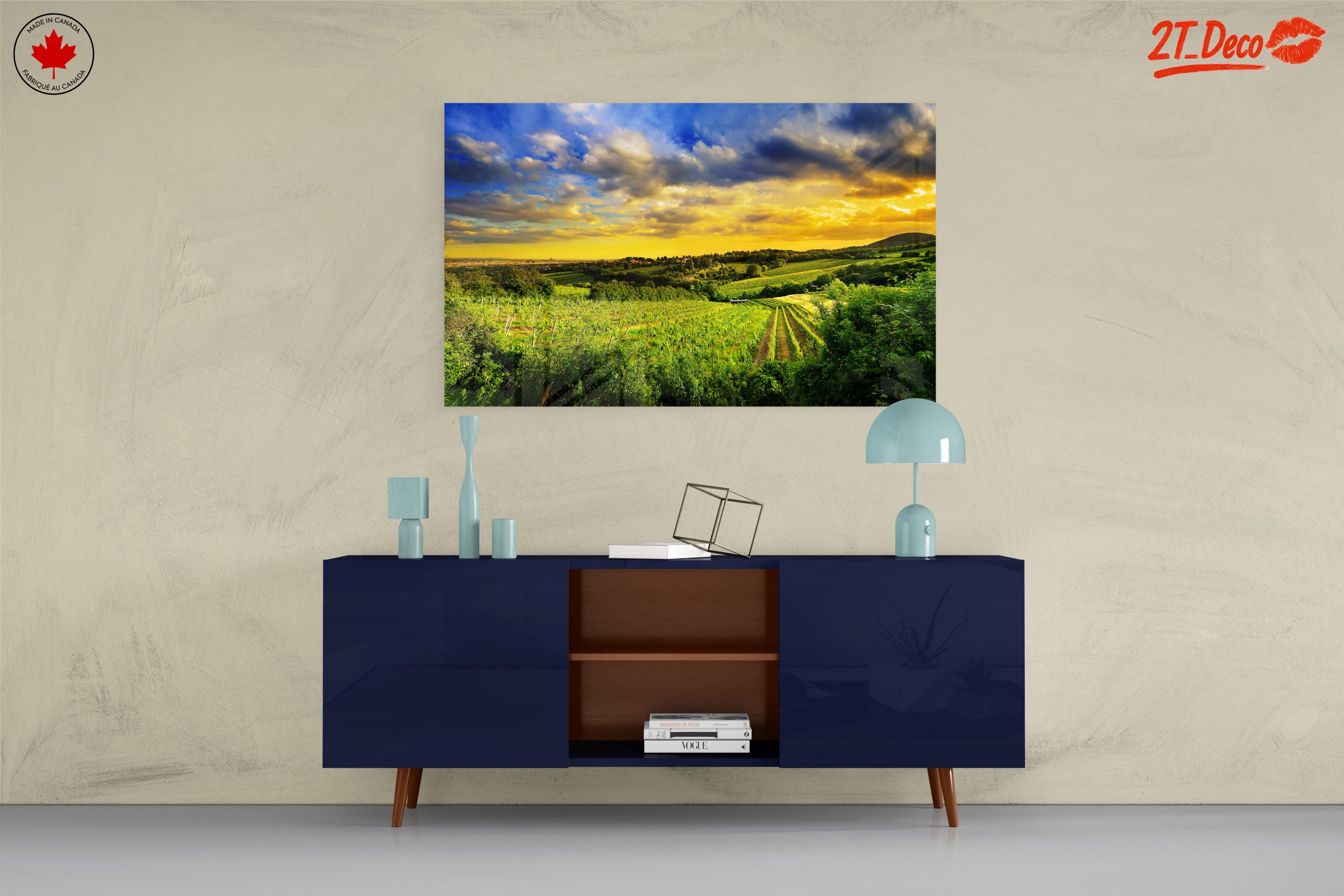 Vibrant Vineyard Landscape at Sunset - Image 8