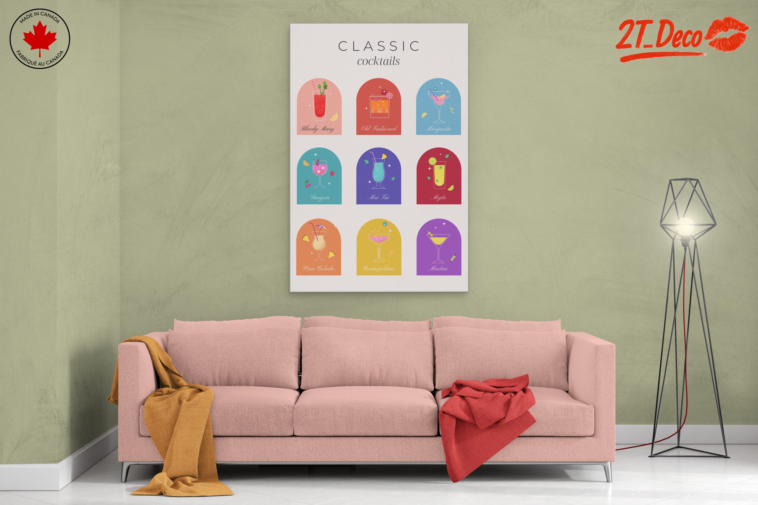 Classic Cocktail Art Prints Featuring Iconic Drinks - Image 2