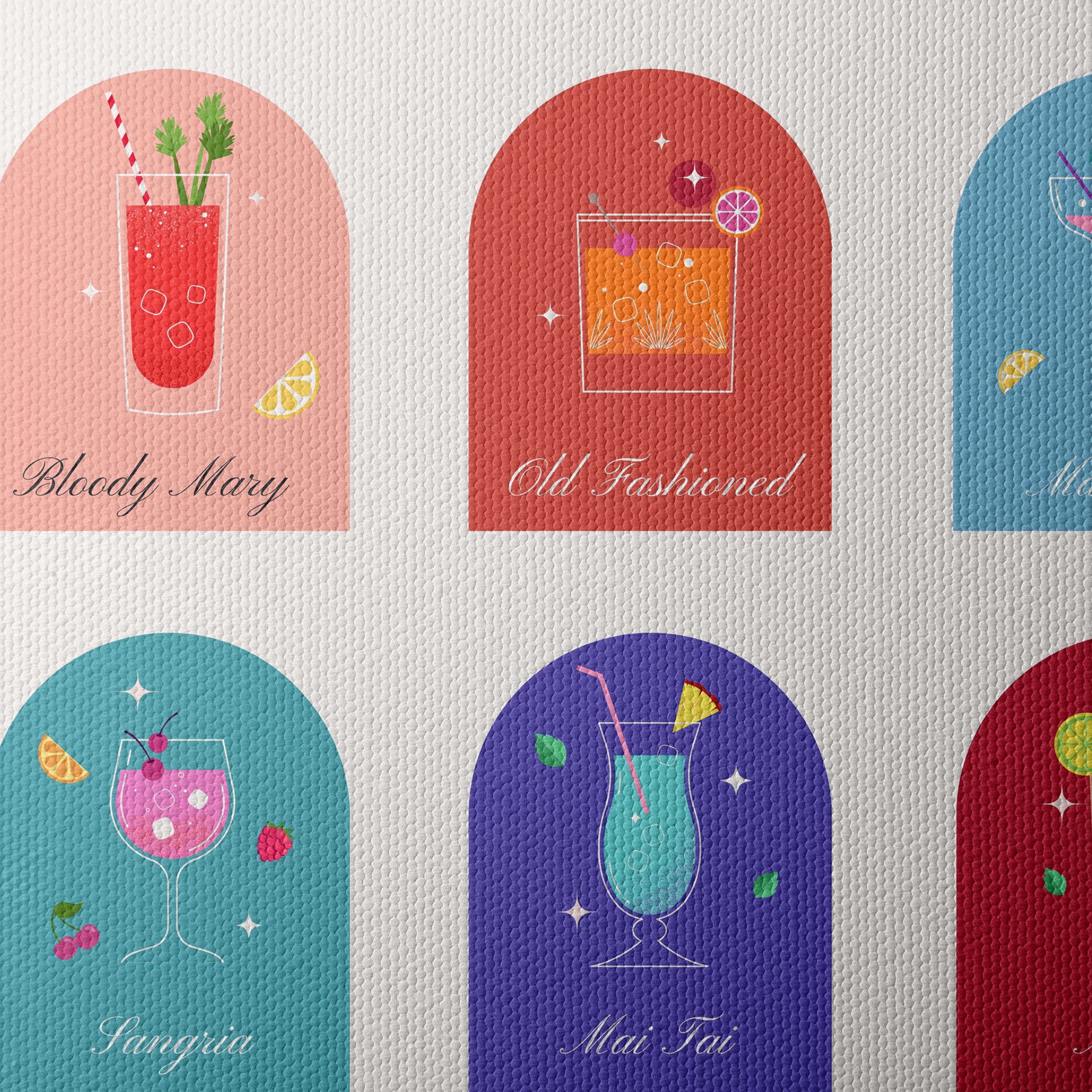 Classic Cocktail Art Prints Featuring Iconic Drinks - Image 4